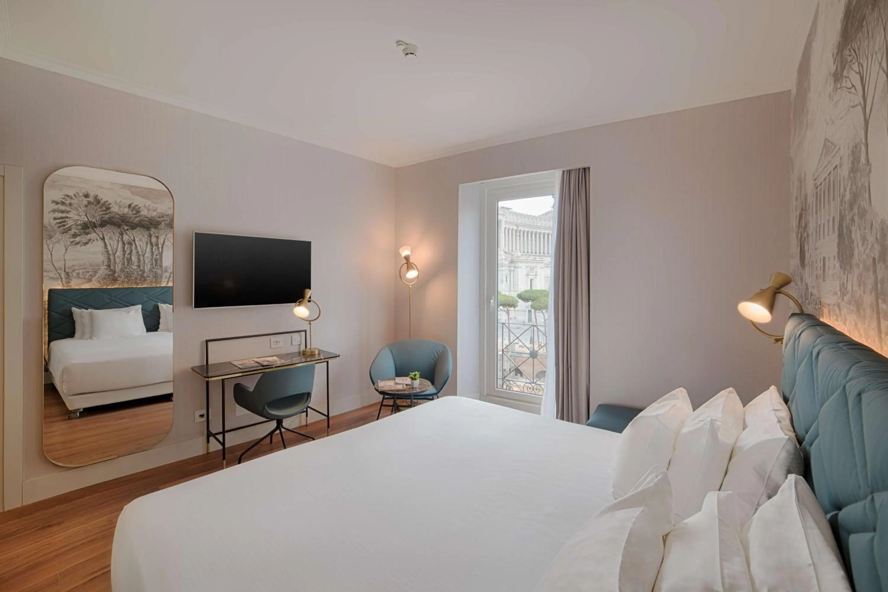 Bedroom, Bed in NH Collection Roma Fori Imperiali