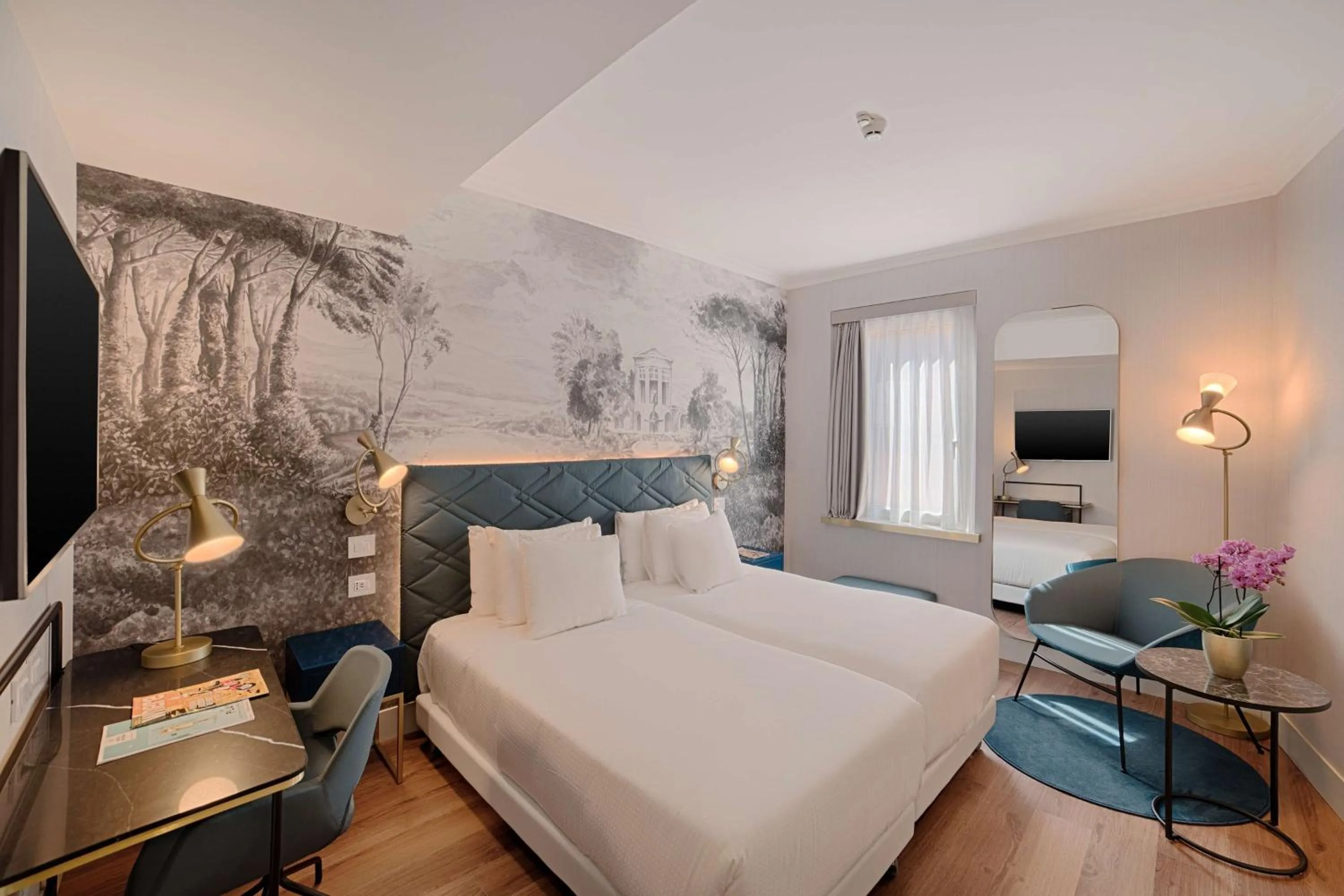 Bedroom, Bed in NH Collection Roma Fori Imperiali