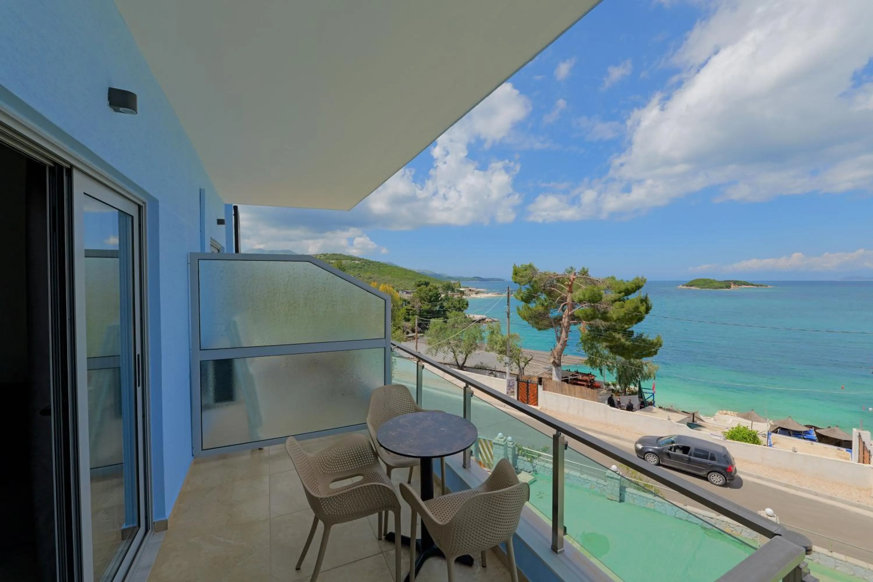 Balcony/Terrace in Hotel Esmerald Ksamil