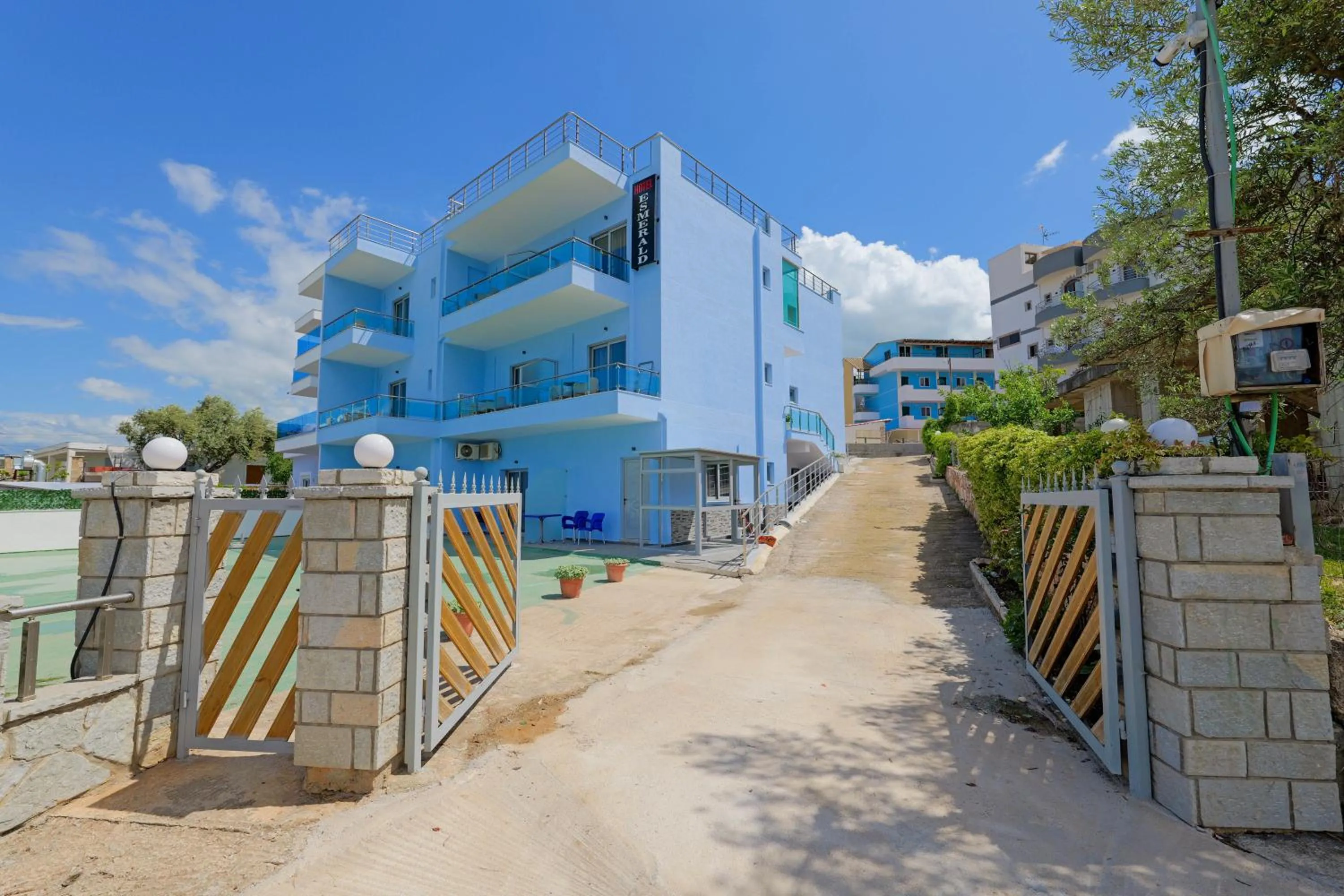 Property building in Hotel Esmerald Ksamil