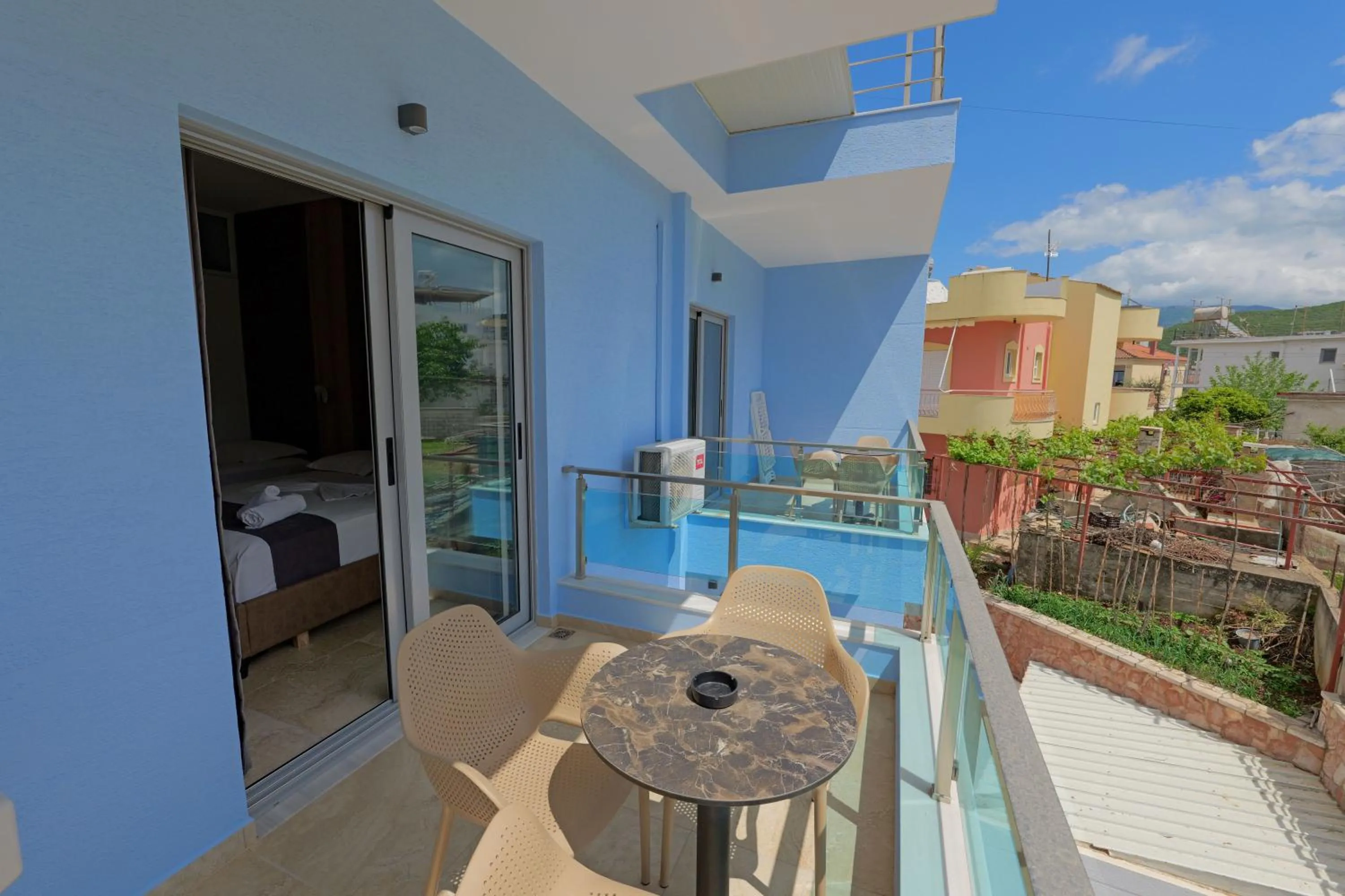 Balcony/Terrace in Hotel Esmerald Ksamil