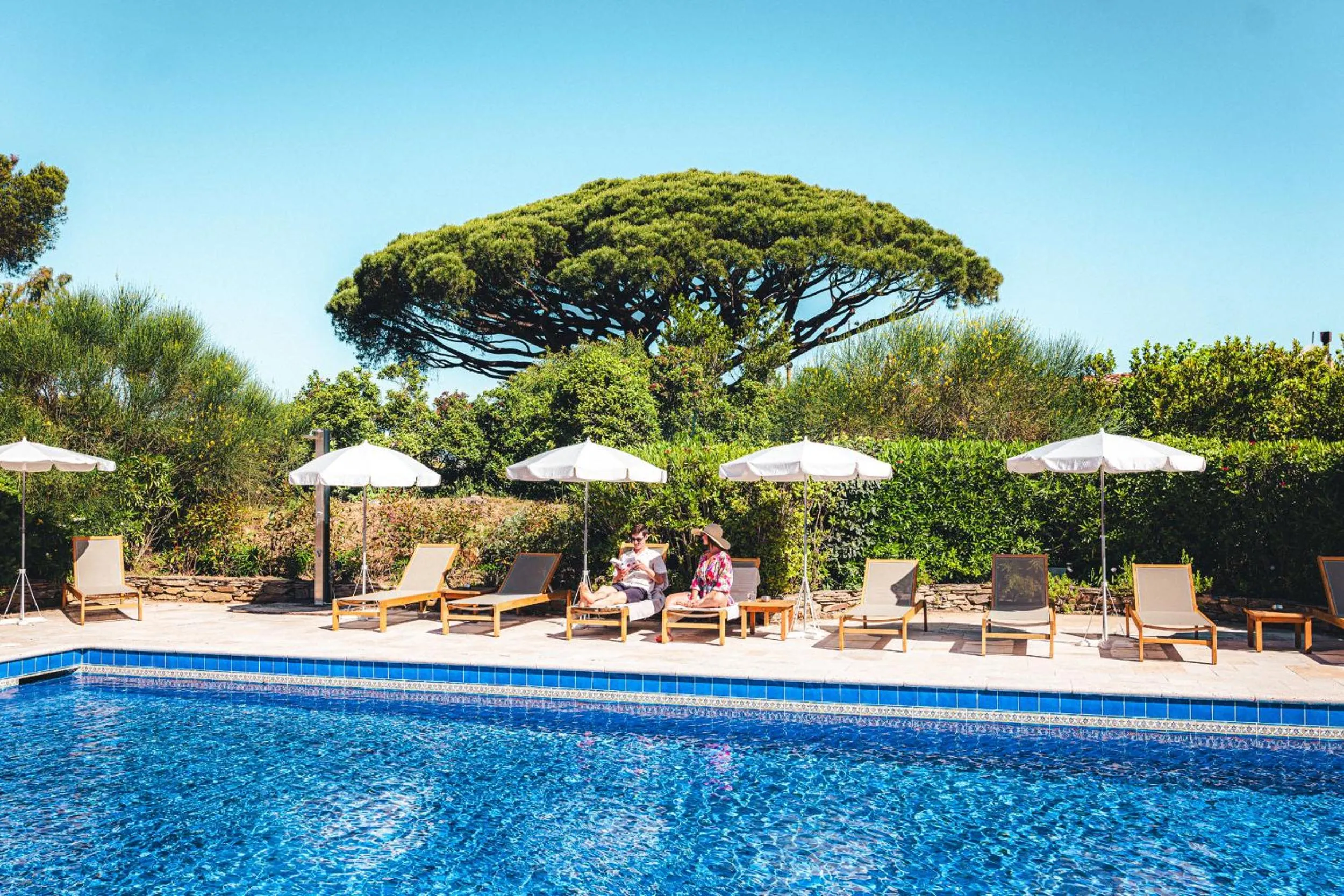 Pool view in Hôtel La Mandarine