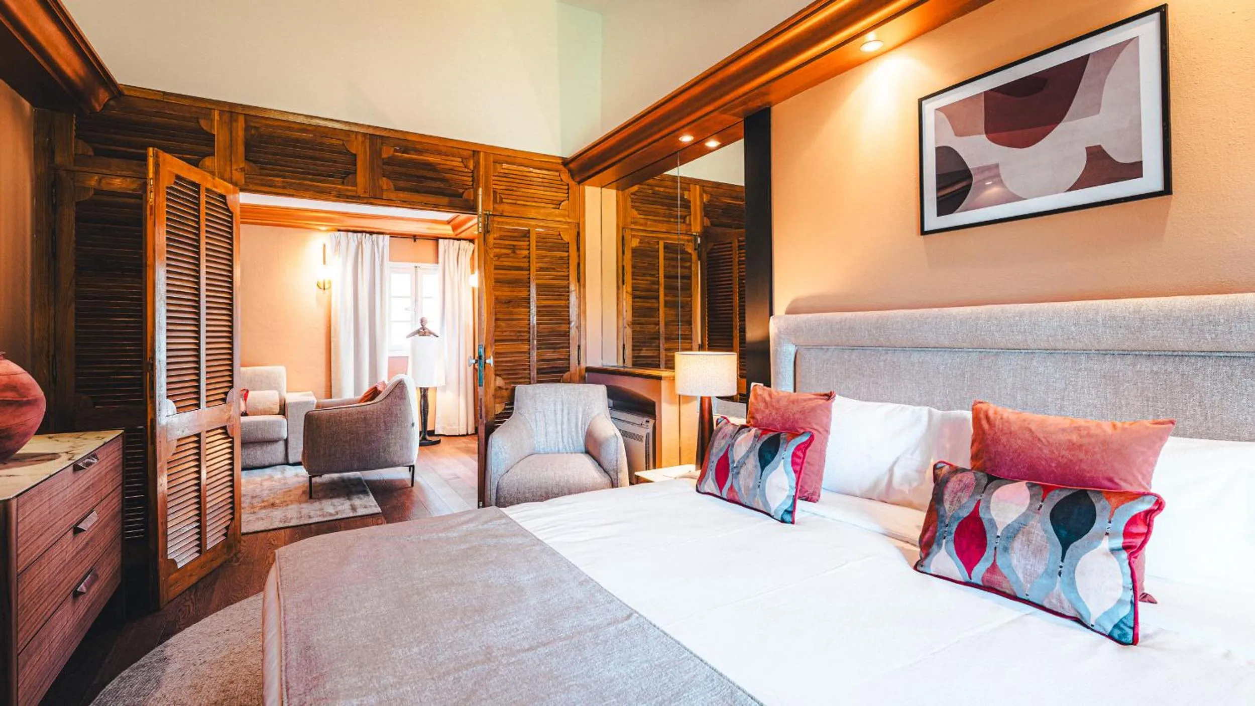 Bed in Hôtel La Mandarine