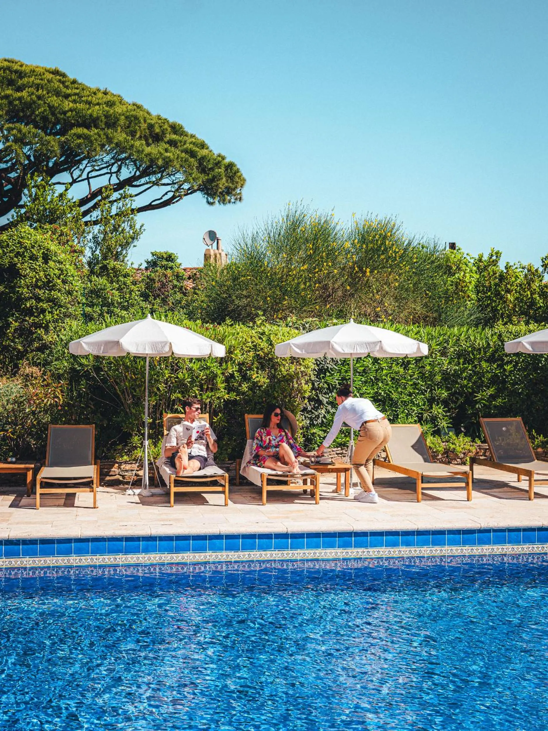 Pool view in Hôtel La Mandarine