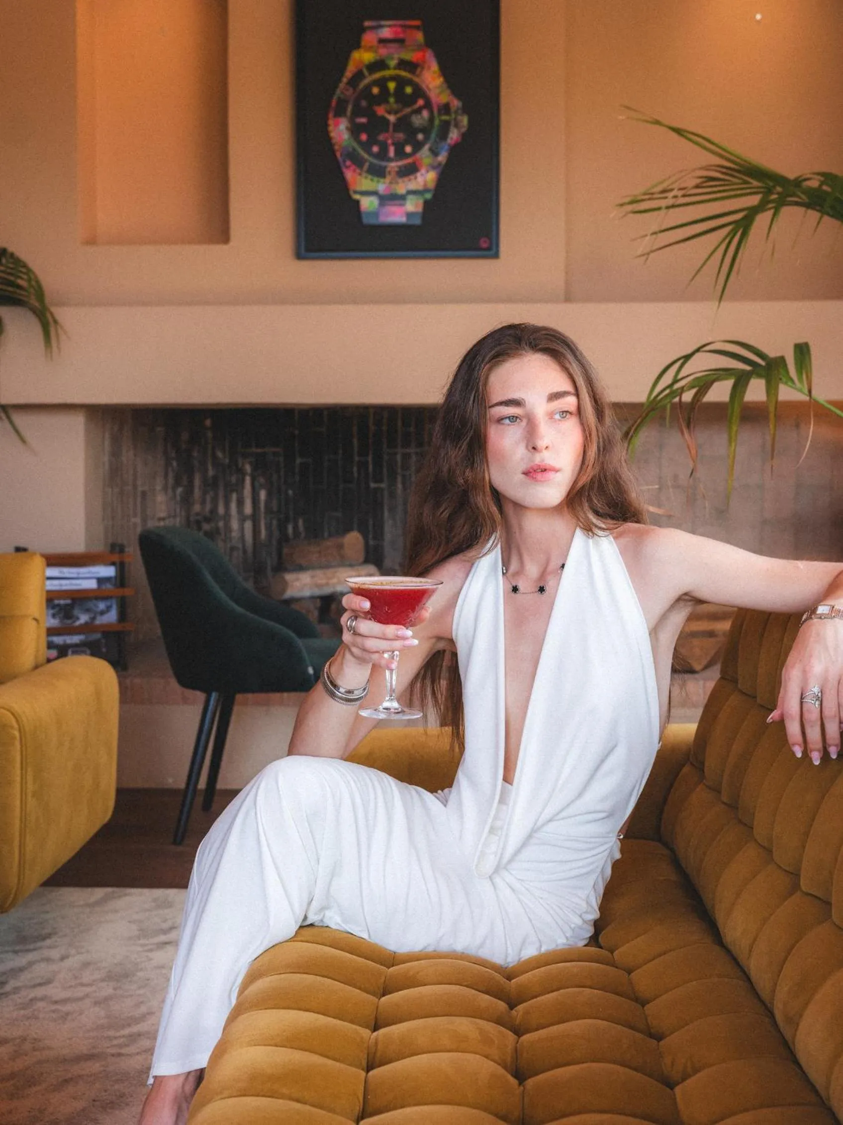 Lounge or bar in Hôtel La Mandarine