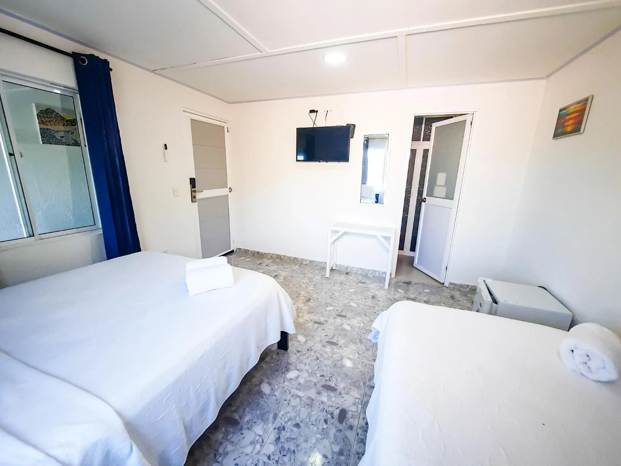 Bed in Hotel Posada Enilda