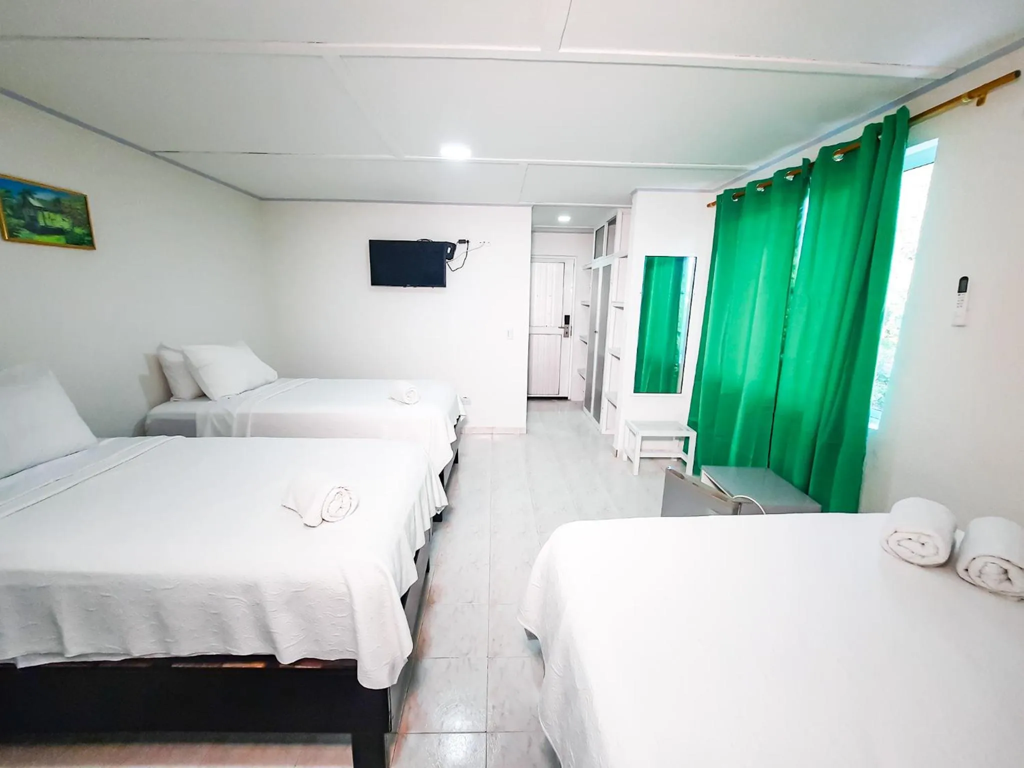 Bed in Hotel Posada Enilda