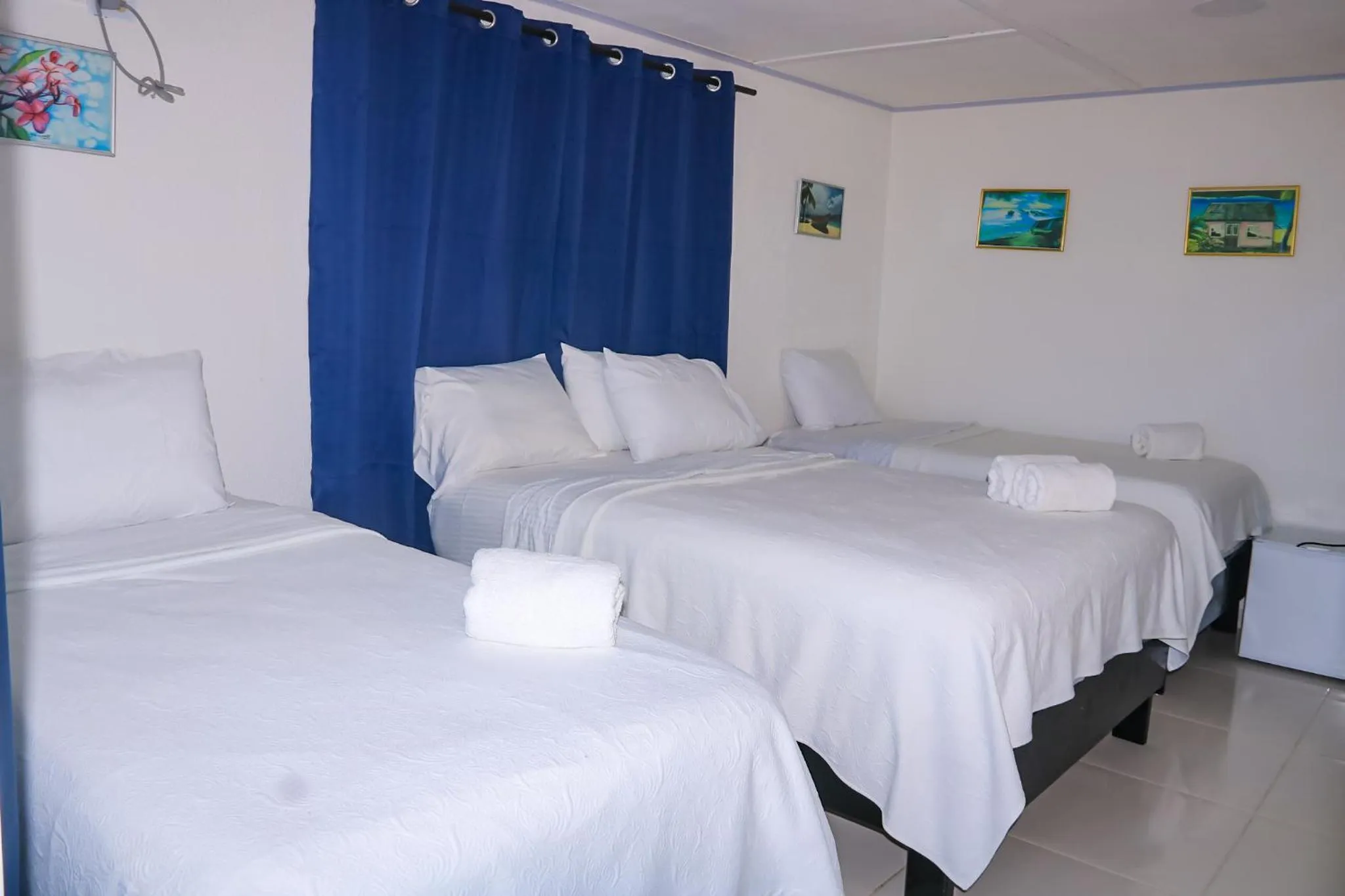 Bed in Hotel Posada Enilda