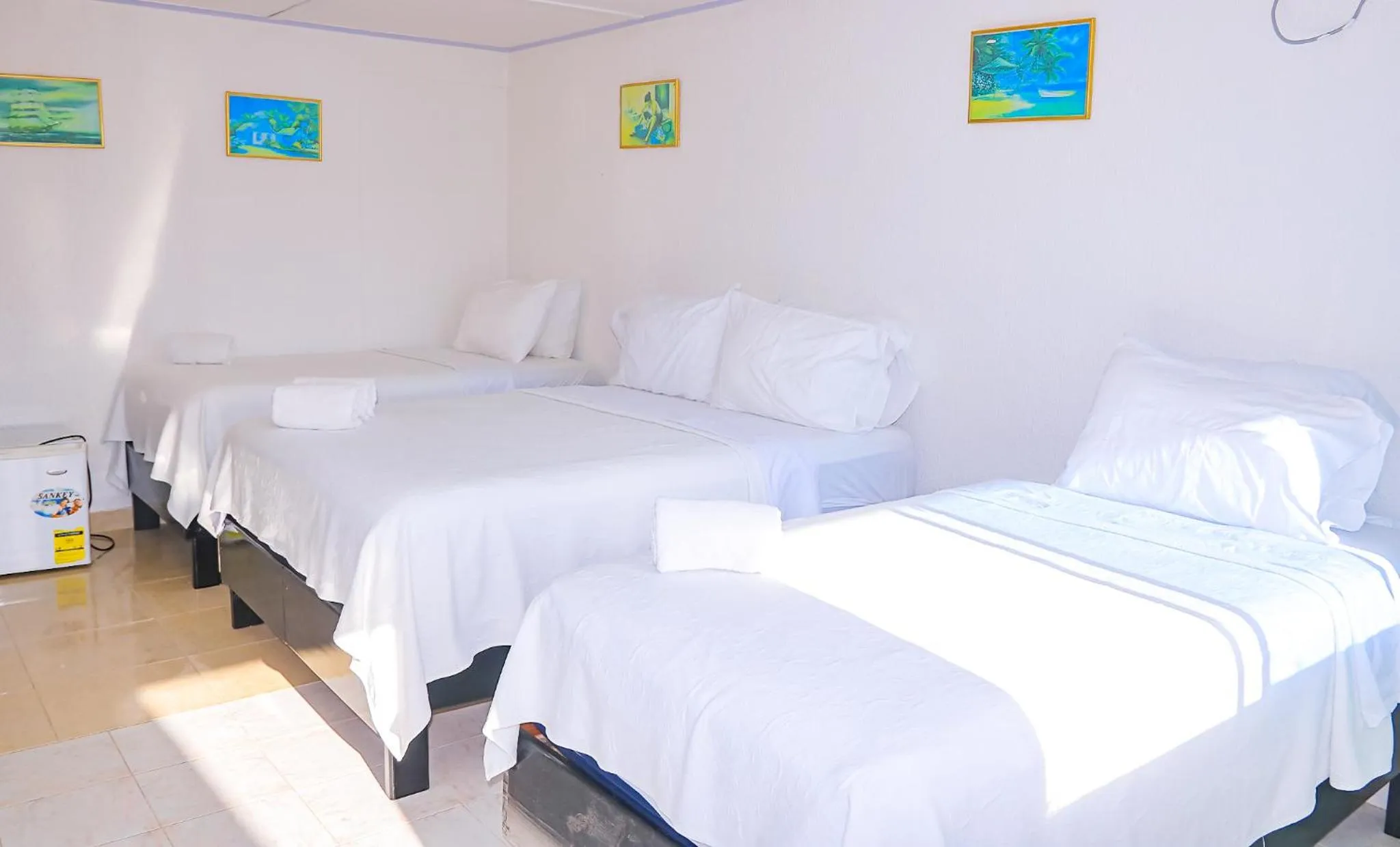 Bed in Hotel Posada Enilda