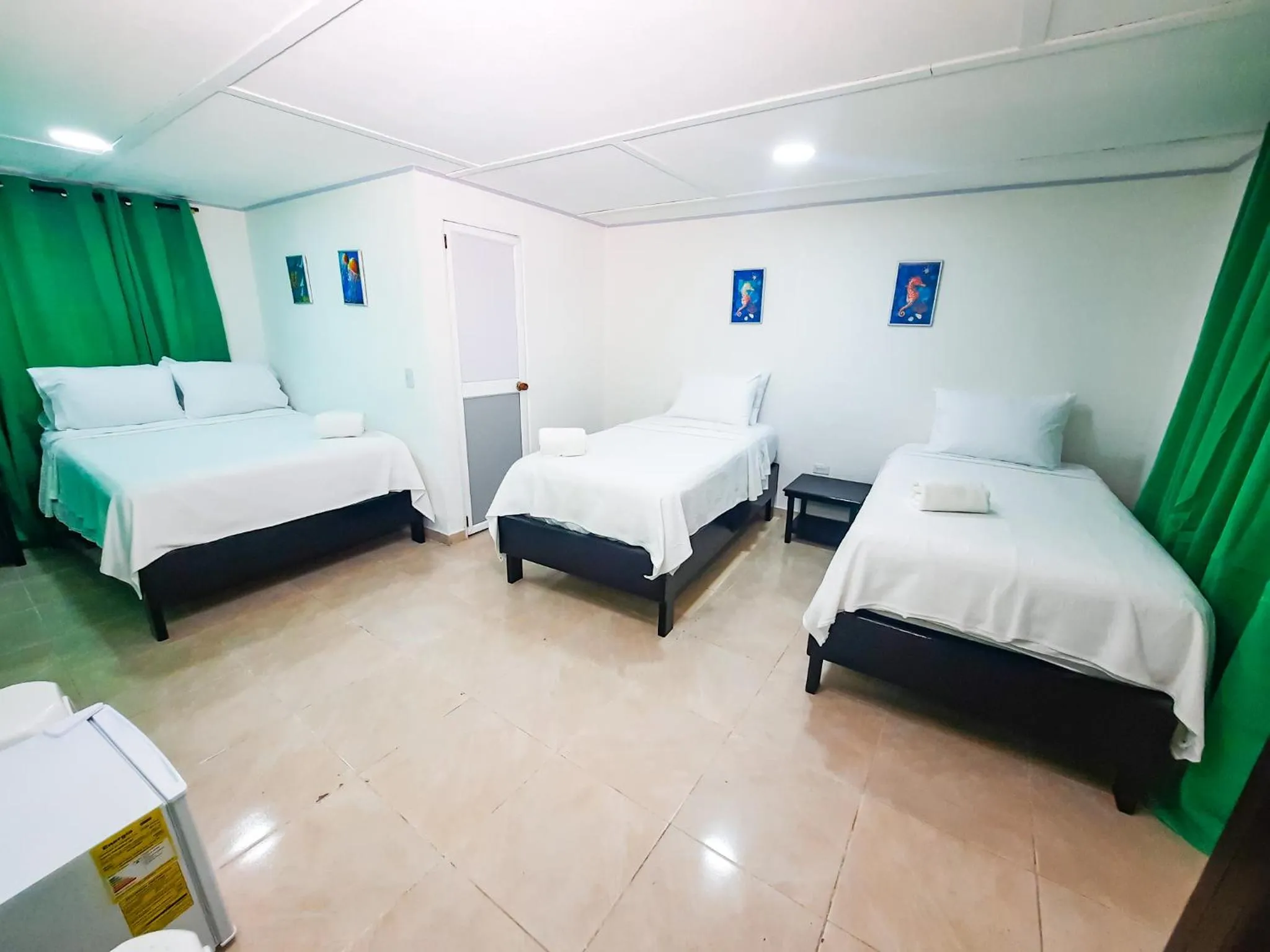 Bed in Hotel Posada Enilda