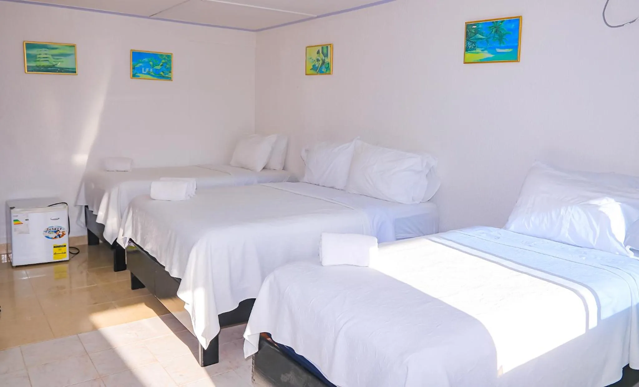 Bed in Hotel Posada Enilda