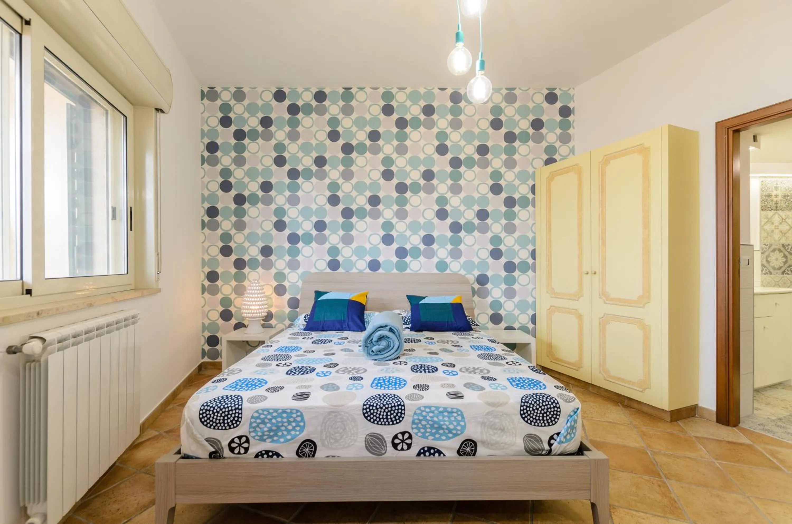 Bedroom, Bed in Sunset Holiday Home Taormina