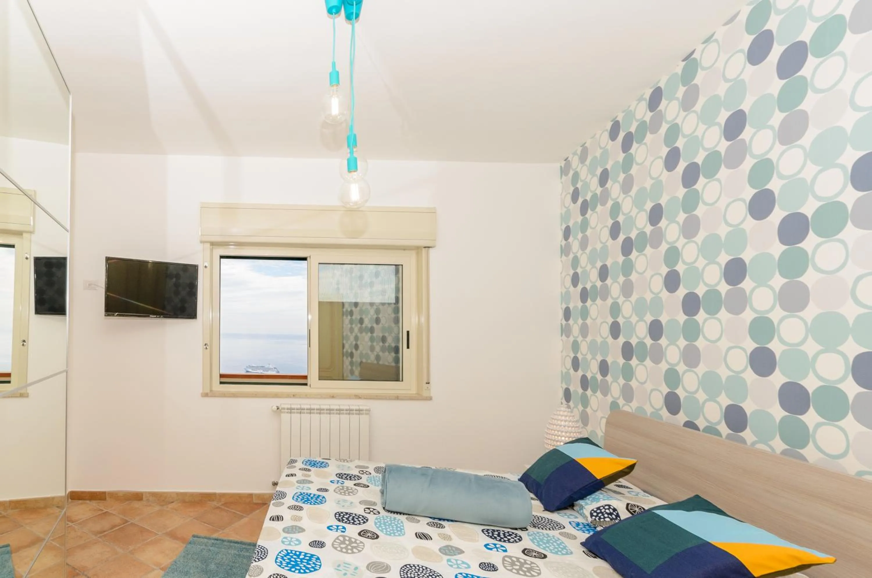 Bedroom, Bed in Sunset Holiday Home Taormina