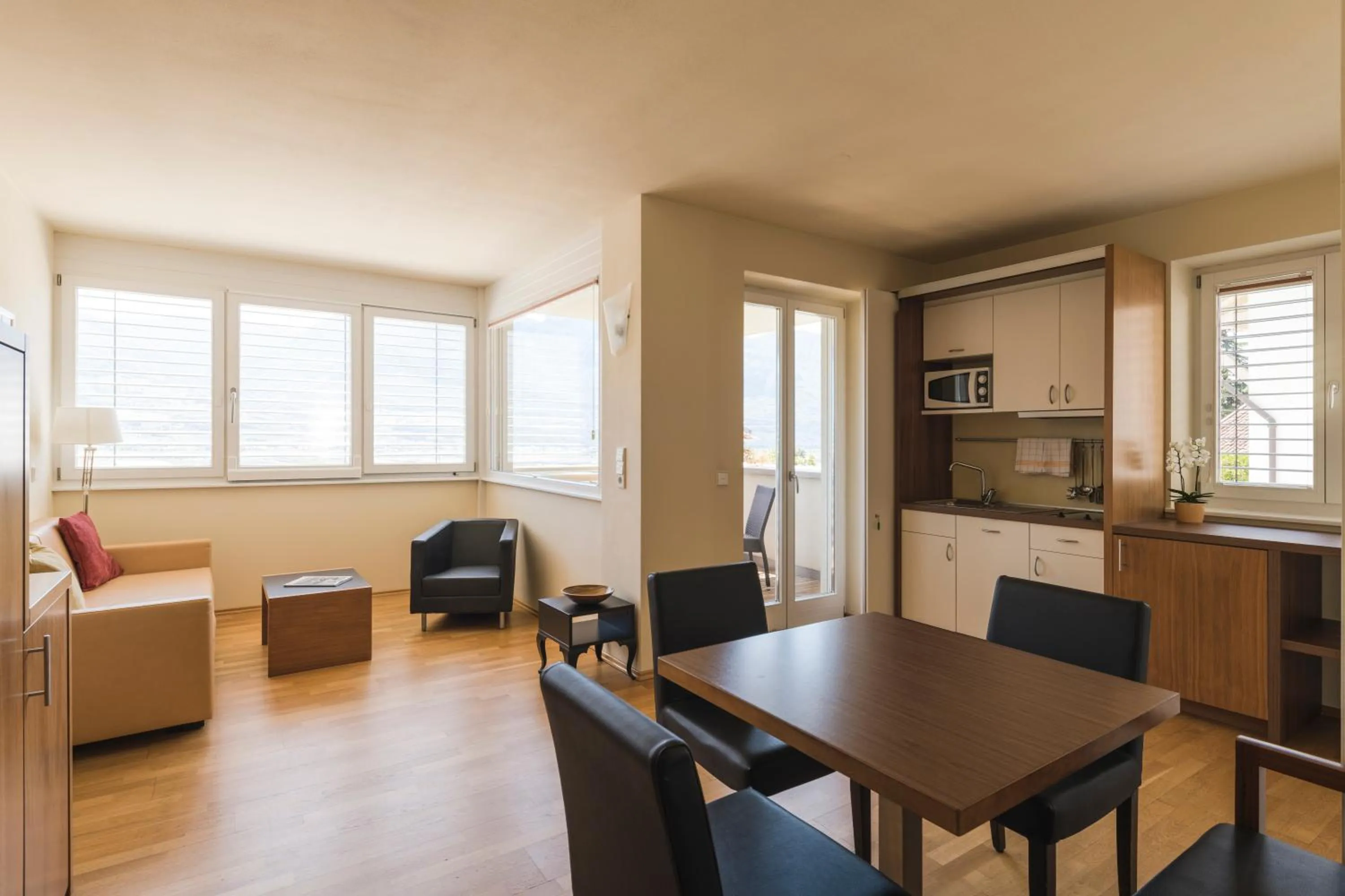 Kitchen or kitchenette in Hotel Residence Pernhof