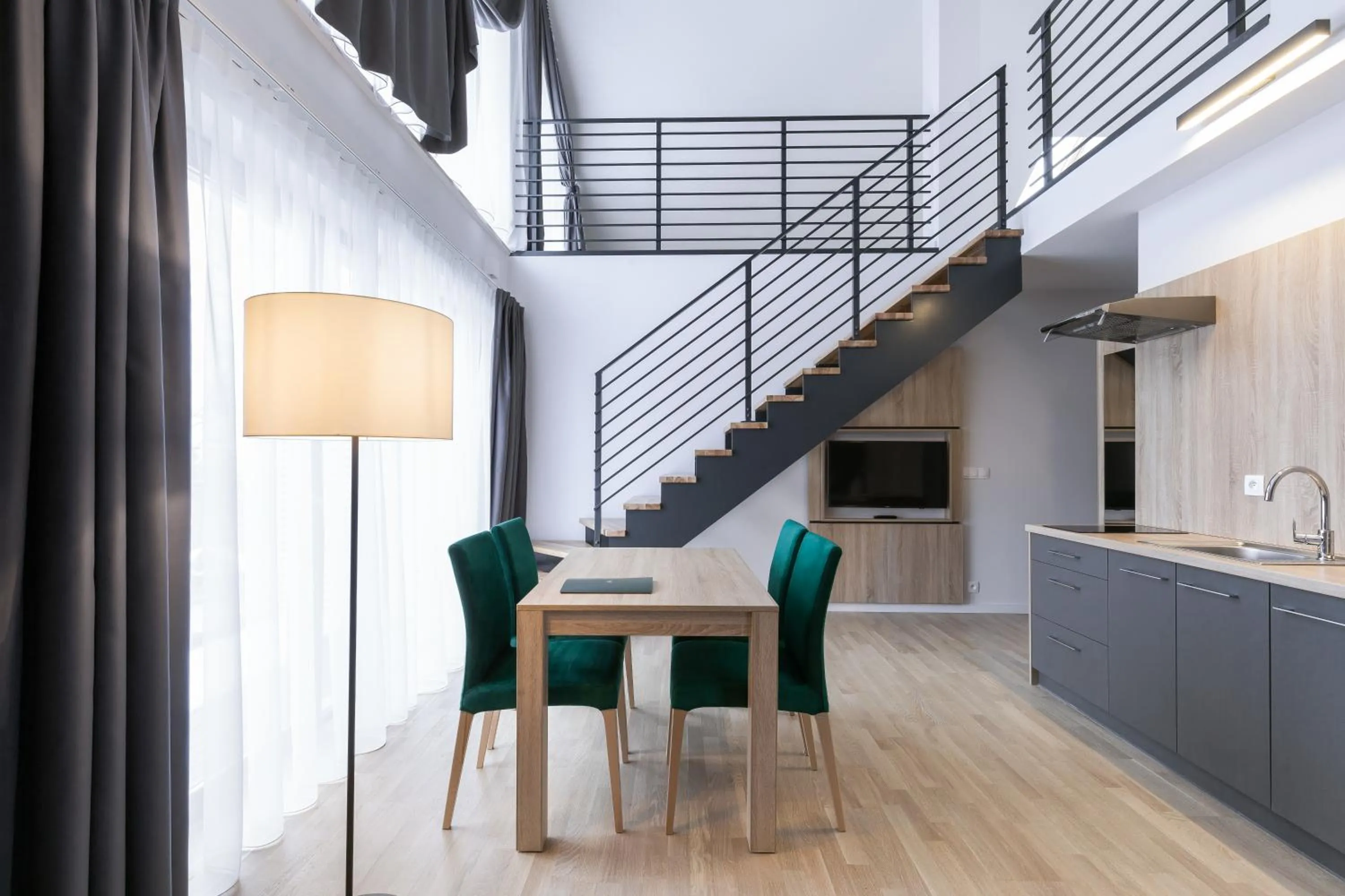 Dining area in Green Apartments