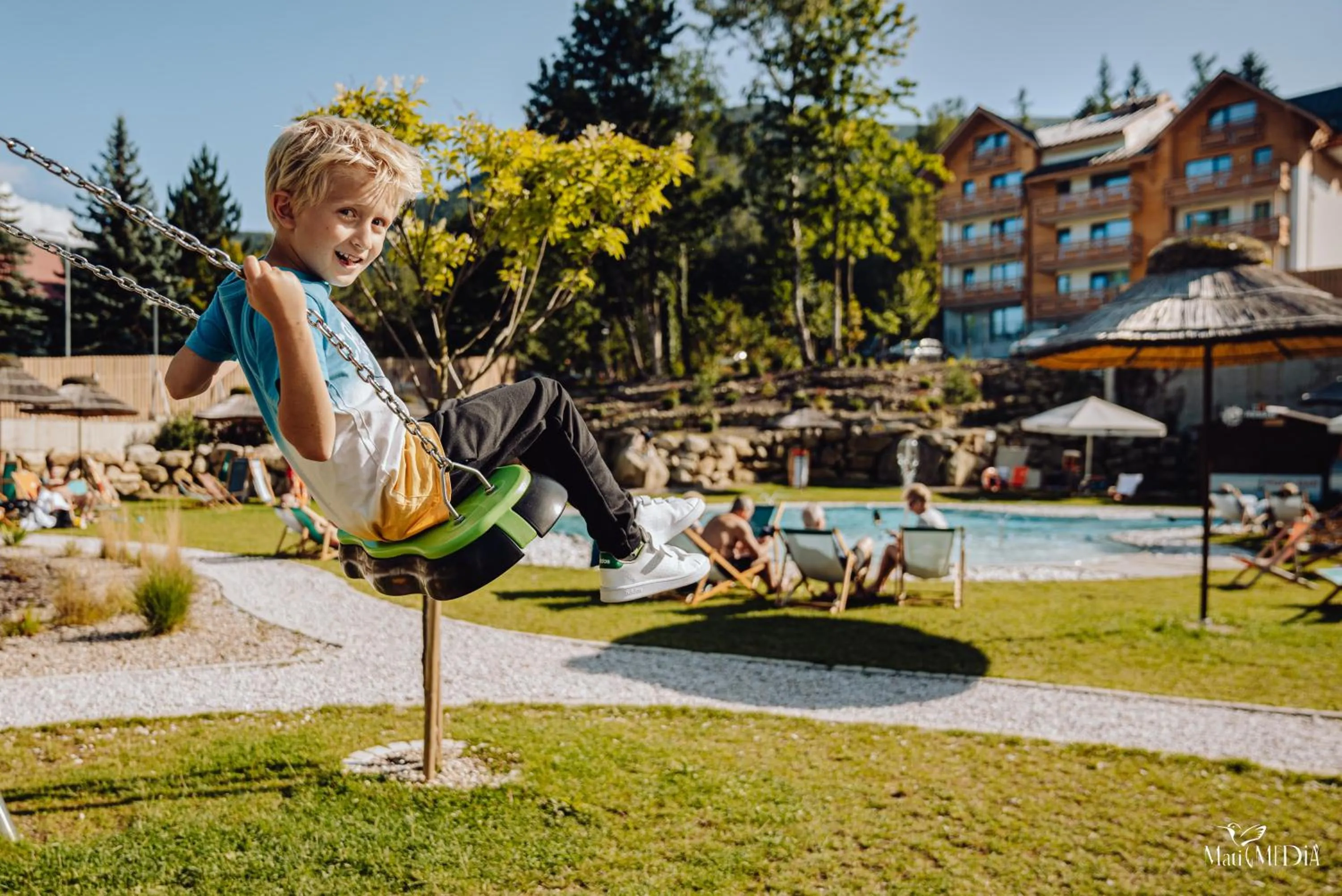 Children play ground in Green Apartments