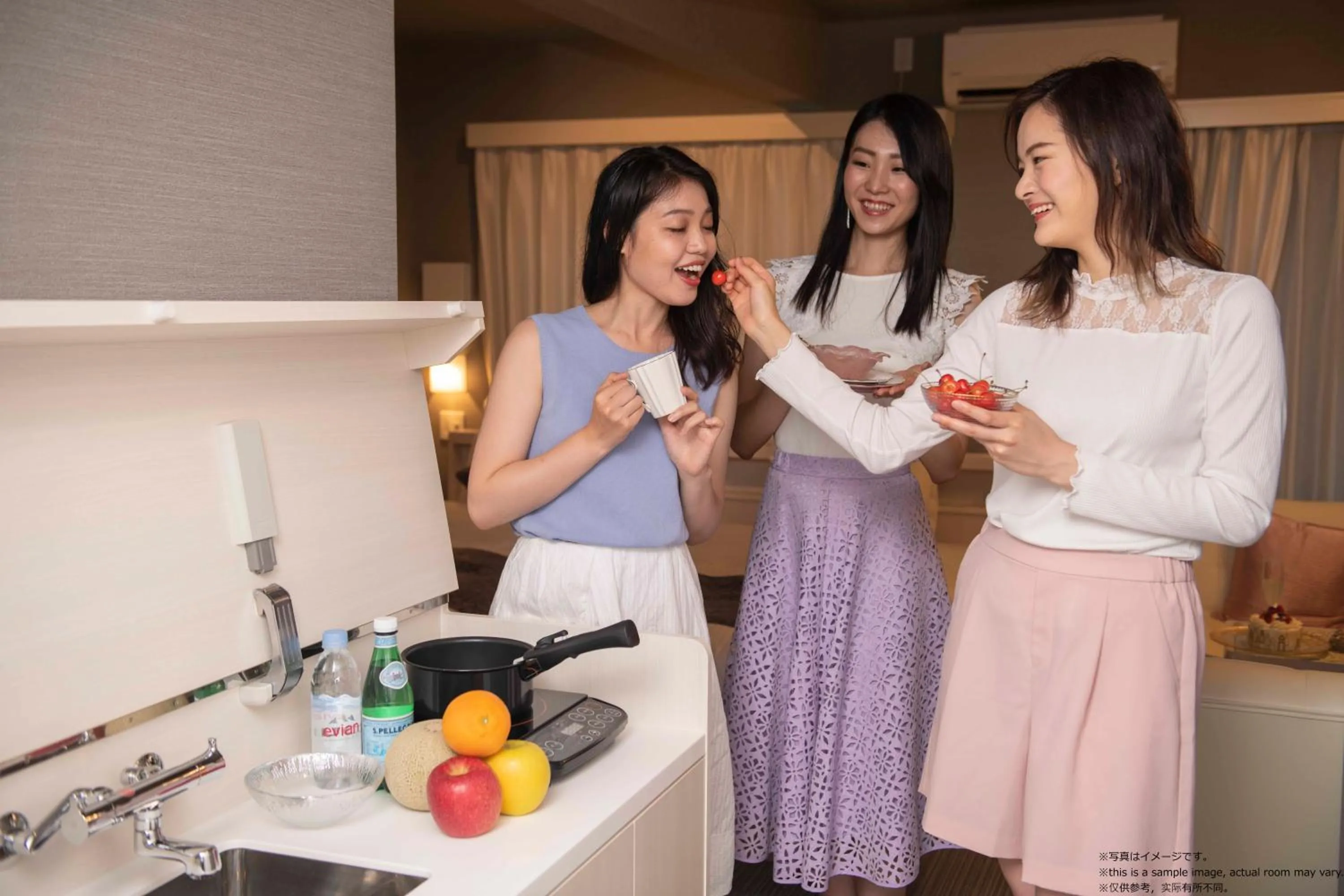 Kitchen or kitchenette in Framboise KYOTO Hotel de charme