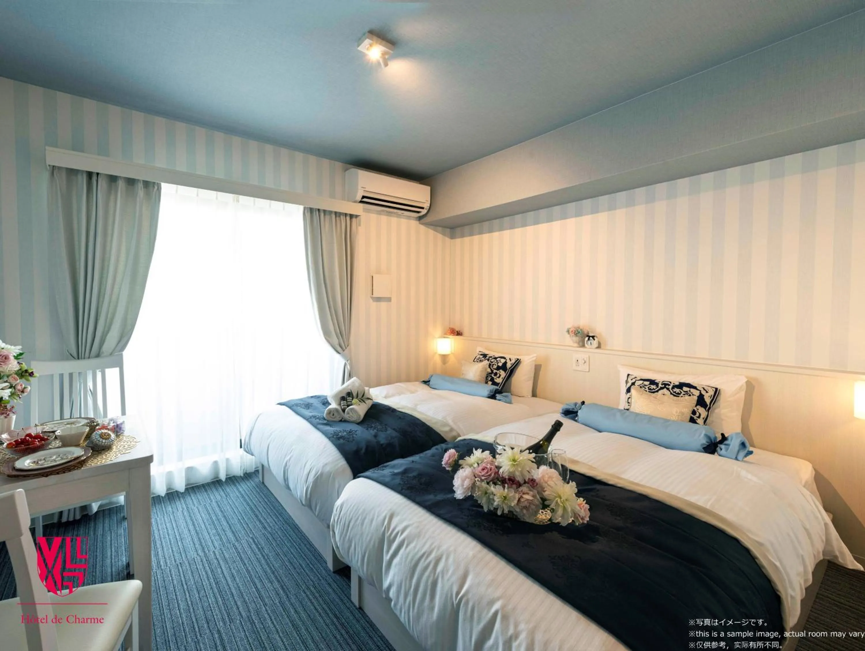 Seating area, Bed in Framboise KYOTO Hotel de charme