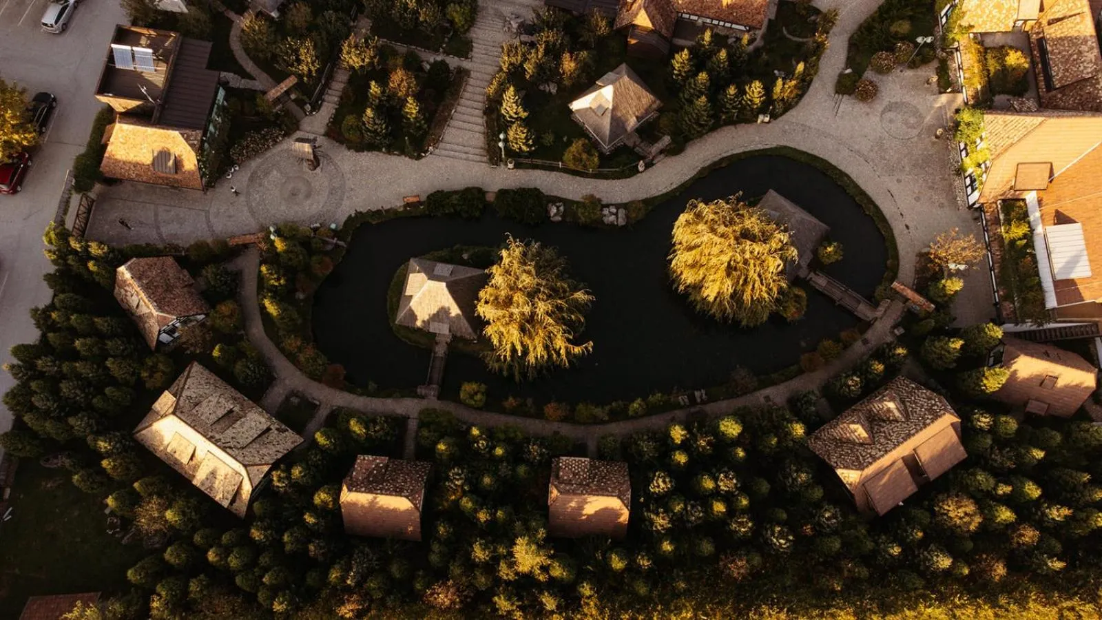 Bird's eye view in Etno Village Cardaci