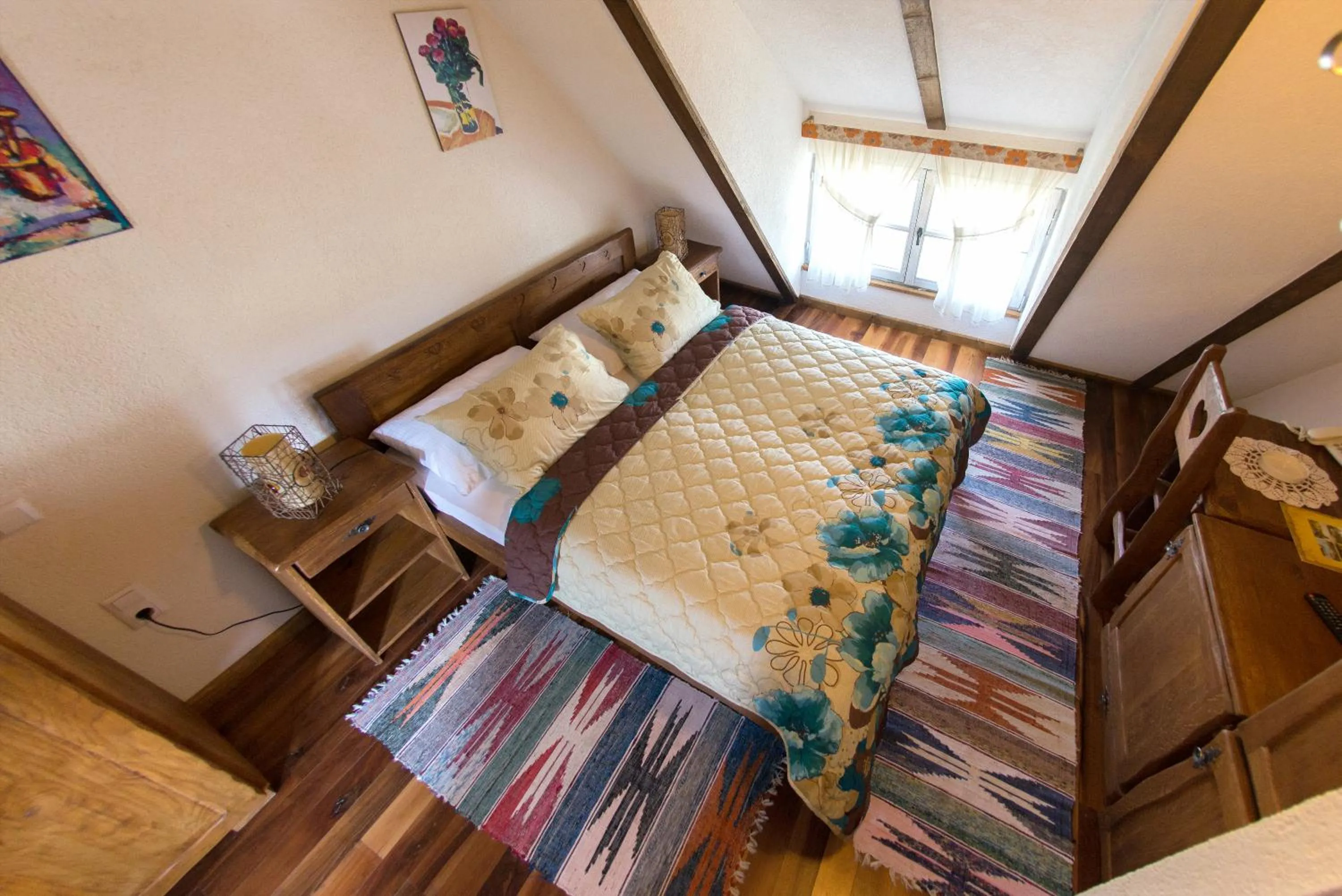 Decorative detail, Bed in Etno Village Cardaci