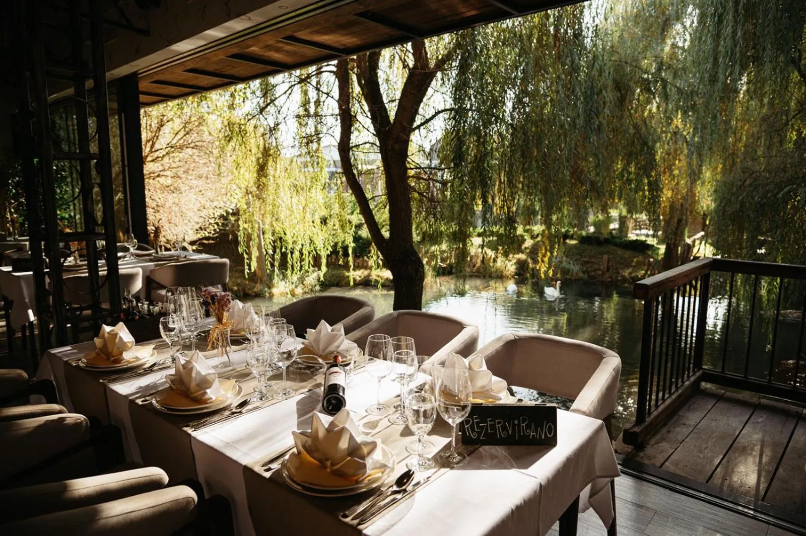 Pool view in Etno Village Cardaci