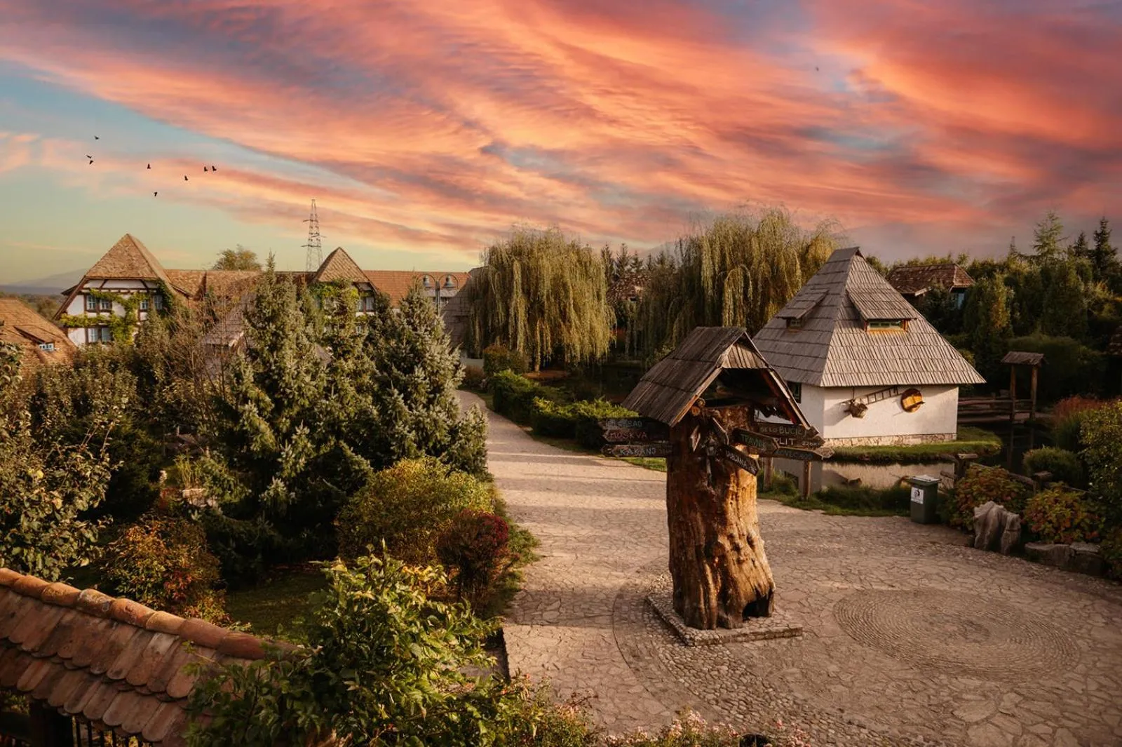 Sunset in Etno Village Cardaci