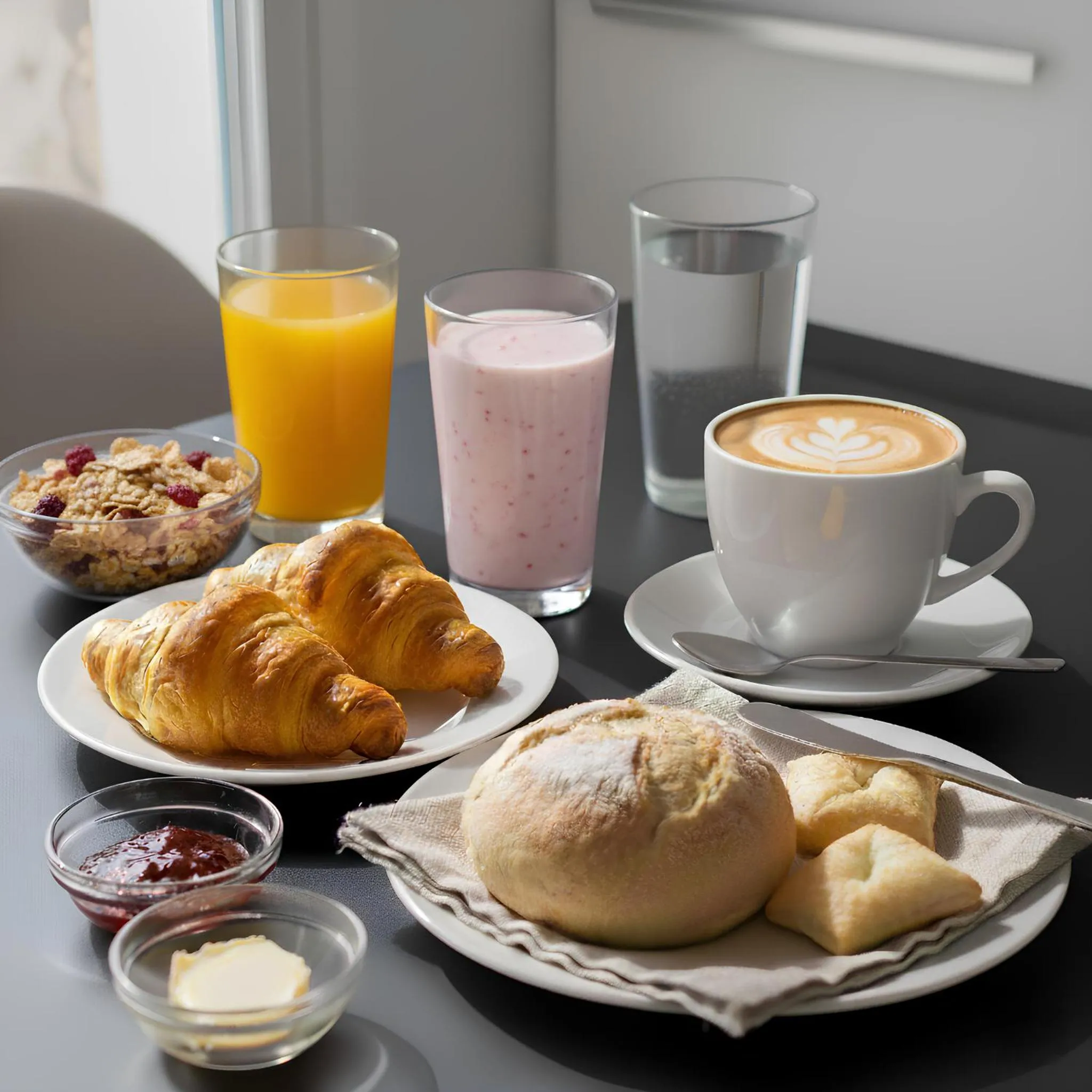 Continental breakfast in Hotel Villa Sol