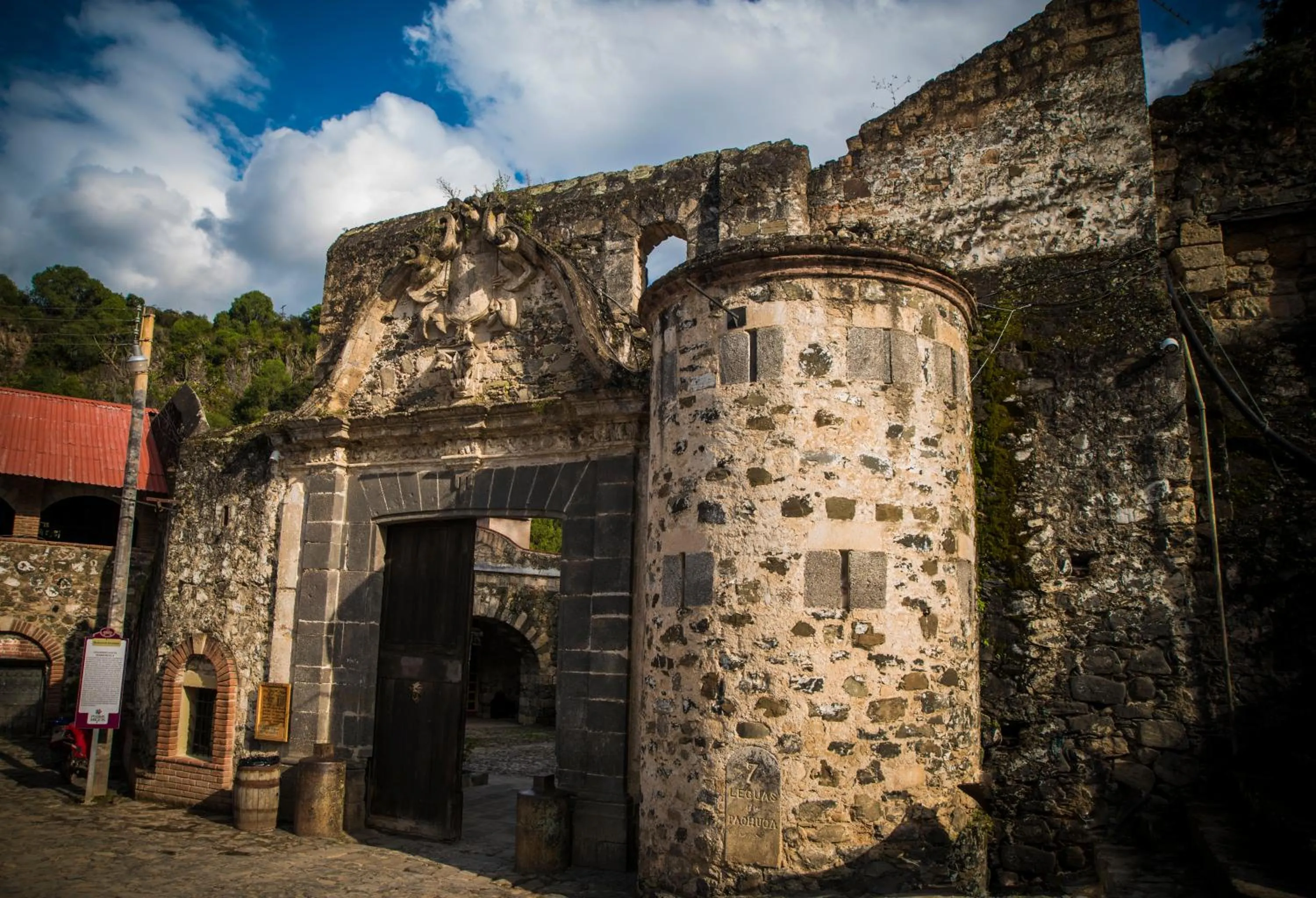 Facade/entrance in Hacienda Santa Maria Regla