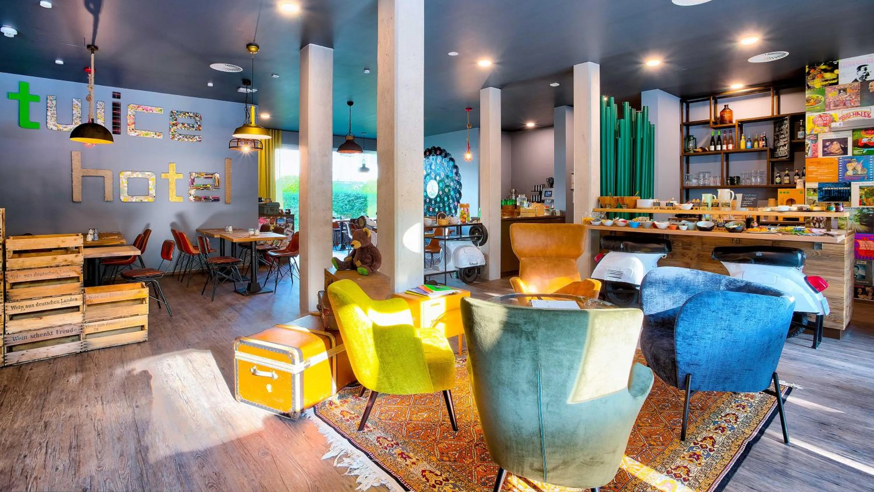 Lobby or reception in tinyTwice Hotel Wiesbaden