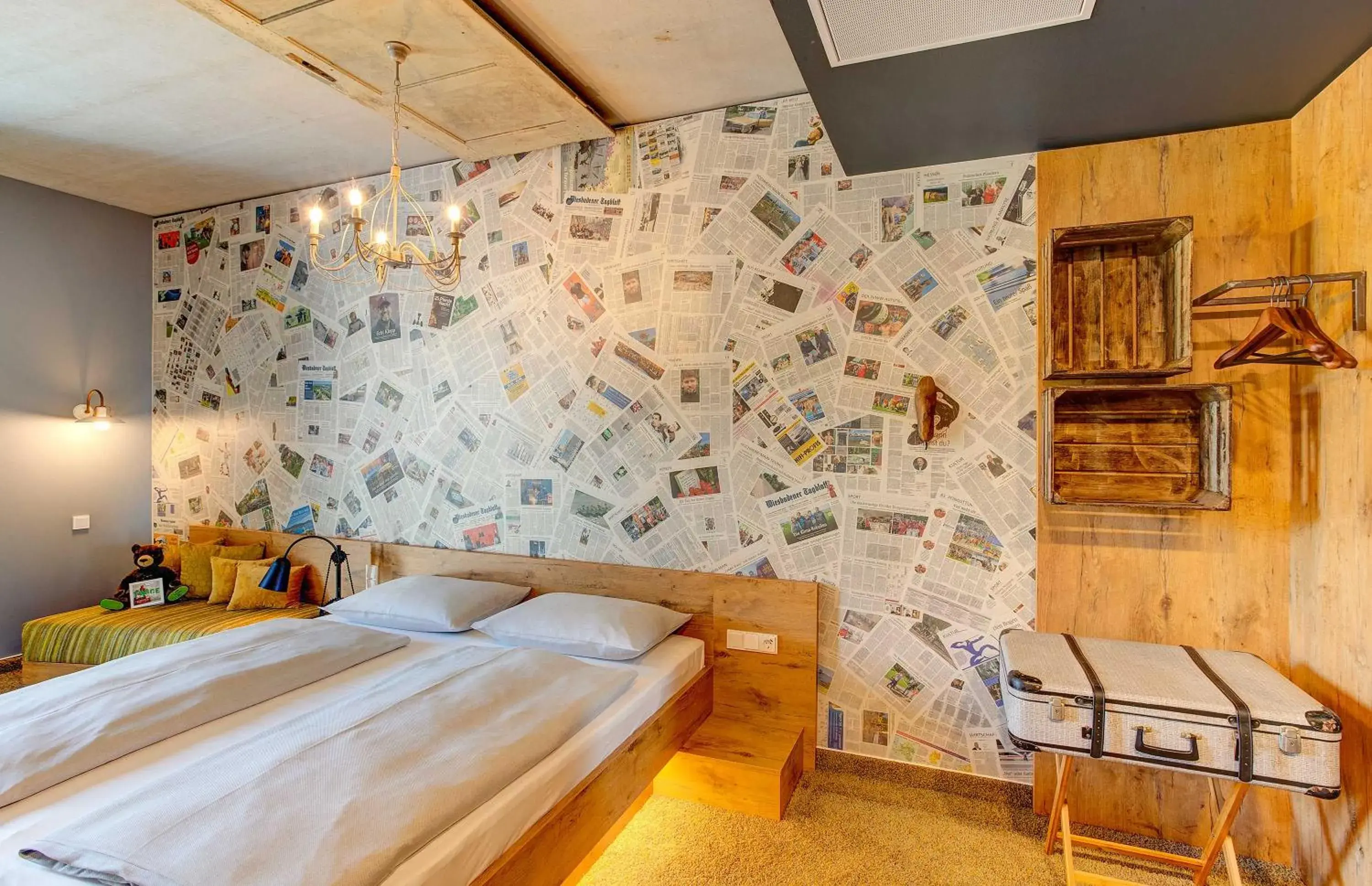 Photo of the whole room, Bed in tinyTwice Hotel Wiesbaden Photo of the whole room, Bed in tinyTwice Hotel Wiesbaden