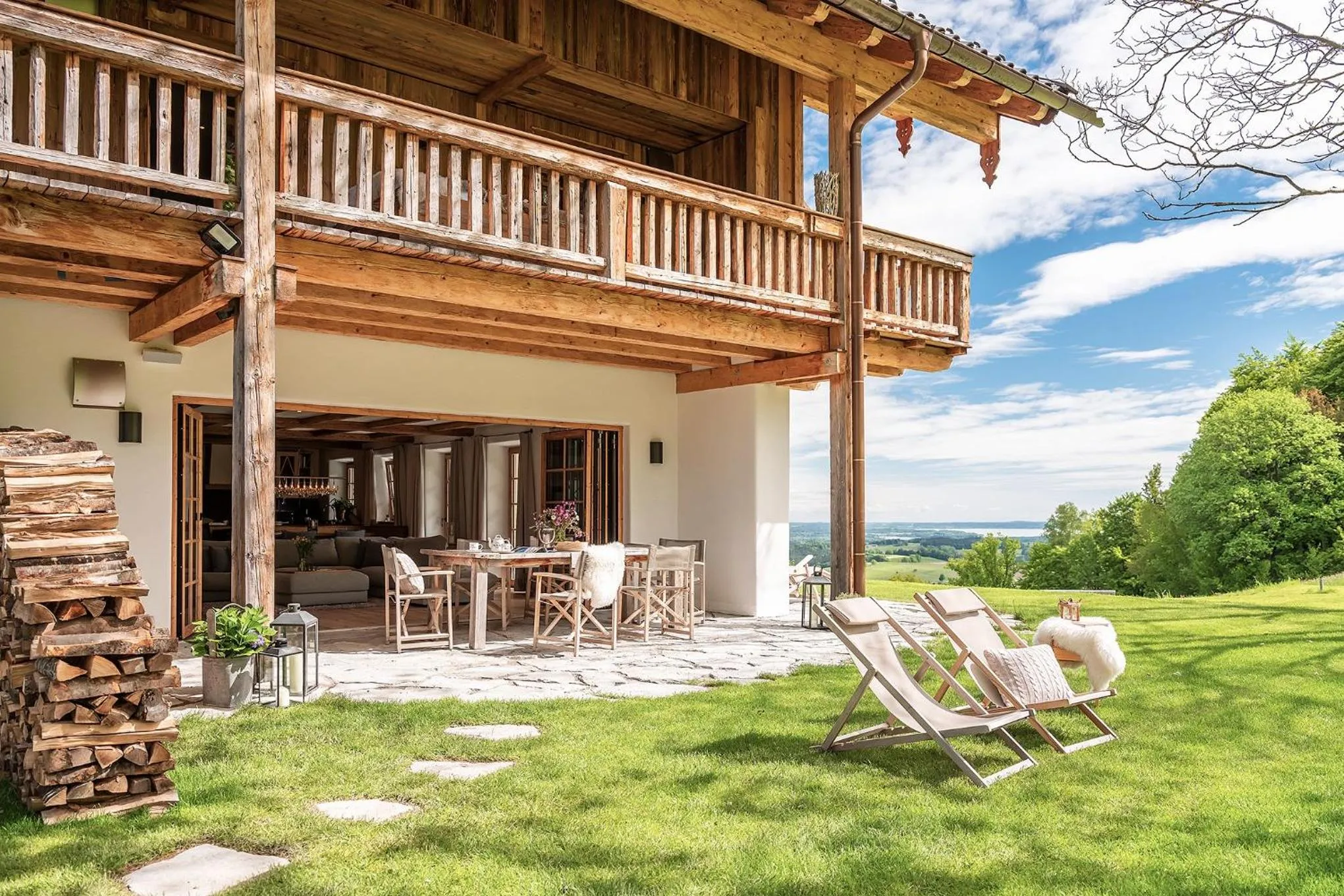 Balcony/Terrace in Chiemsee Chalet