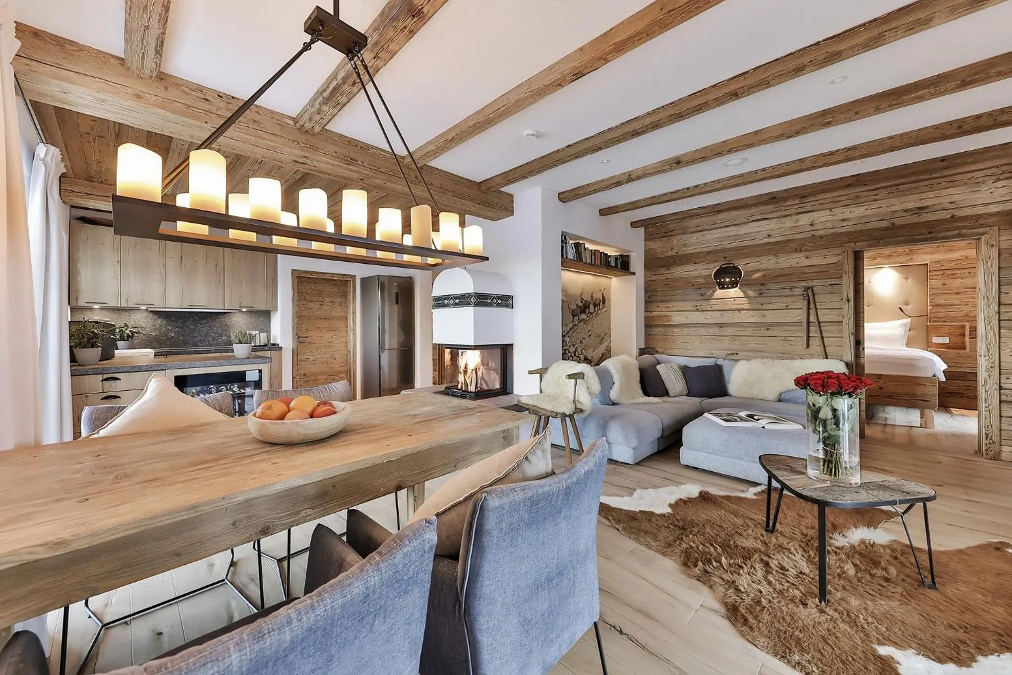 Kitchen or kitchenette in Chiemsee Chalet