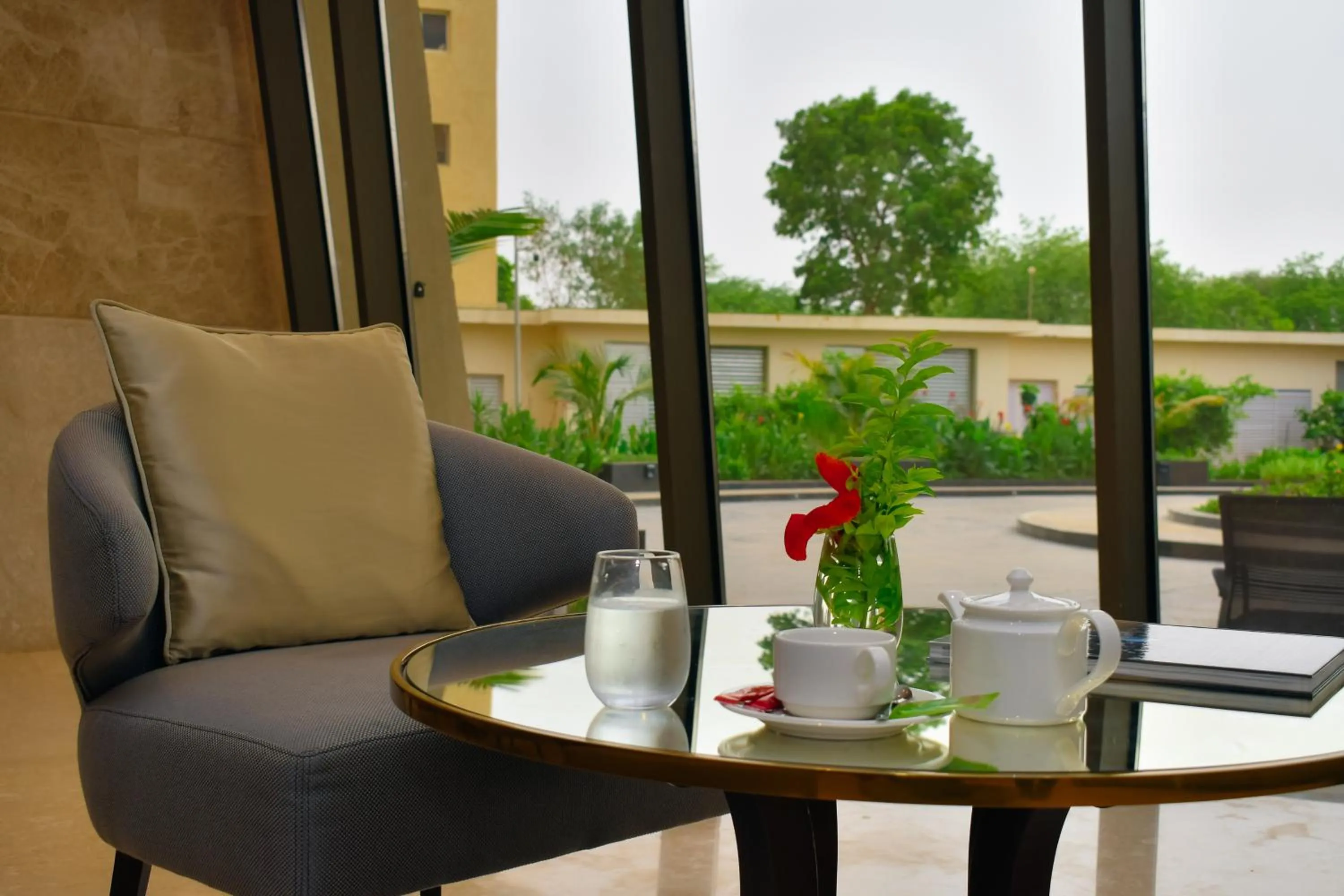 Lobby or reception in Bravia Hotel Niamey