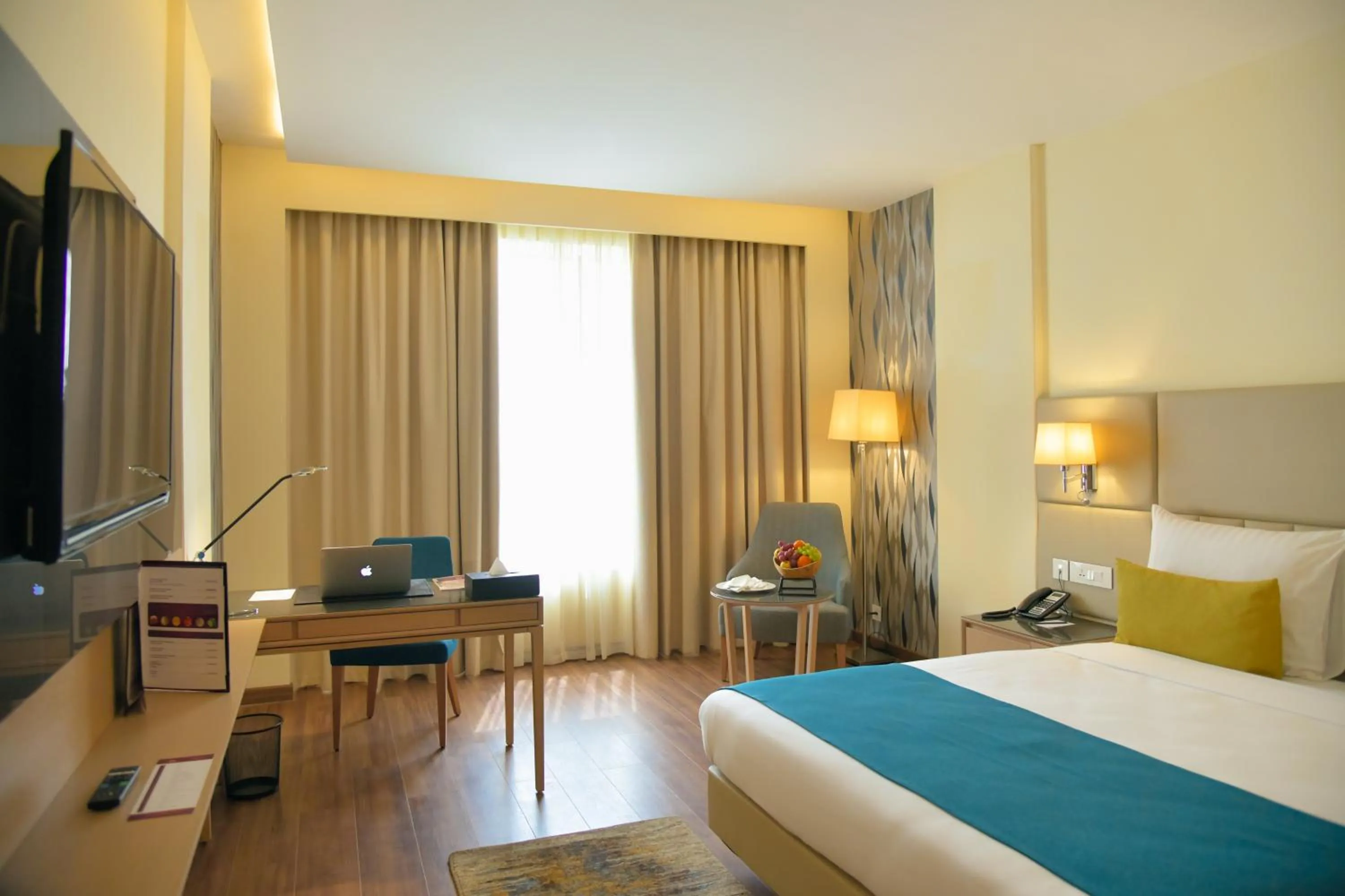 Bed in Bravia Hotel Niamey