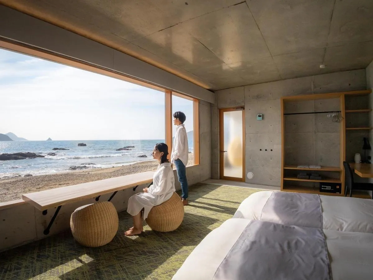 Bed in Denpaku The Beachfront MIJORA