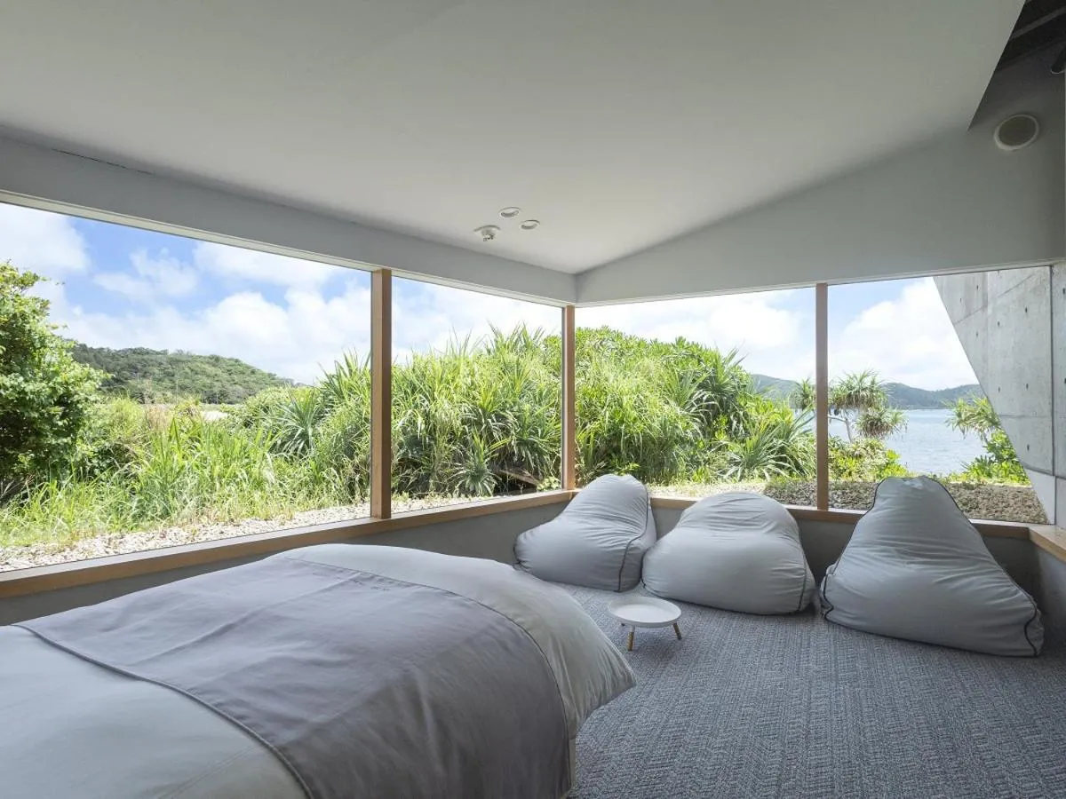 Bed in Denpaku The Beachfront MIJORA