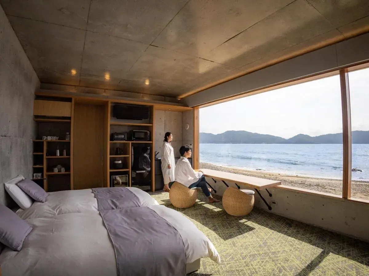 Bed in Denpaku The Beachfront MIJORA Bed in Denpaku The Beachfront MIJORA