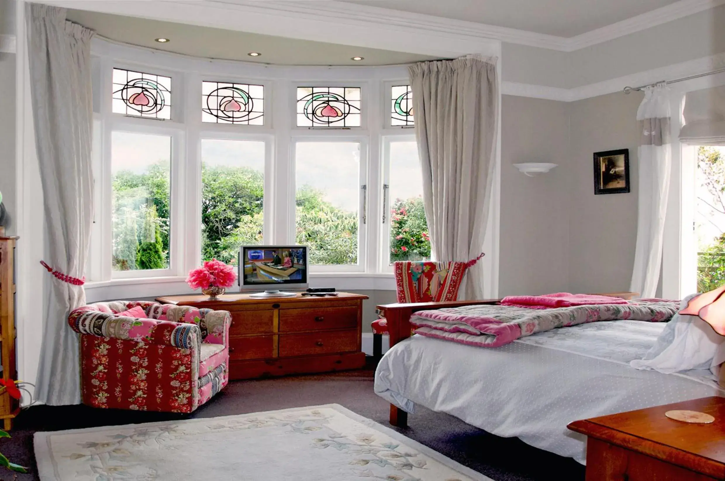 Decorative detail, Bed in Dyers House Decorative detail, Bed in Dyers House