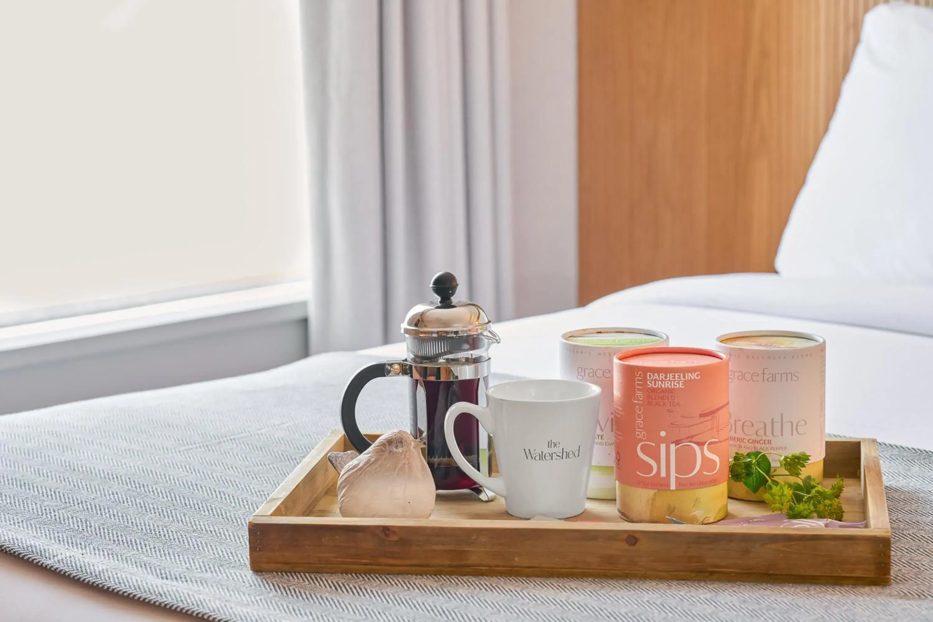 Coffee/tea facilities, Bed in The Watershed Norwalk Coffee/tea facilities, Bed in The Watershed Norwalk