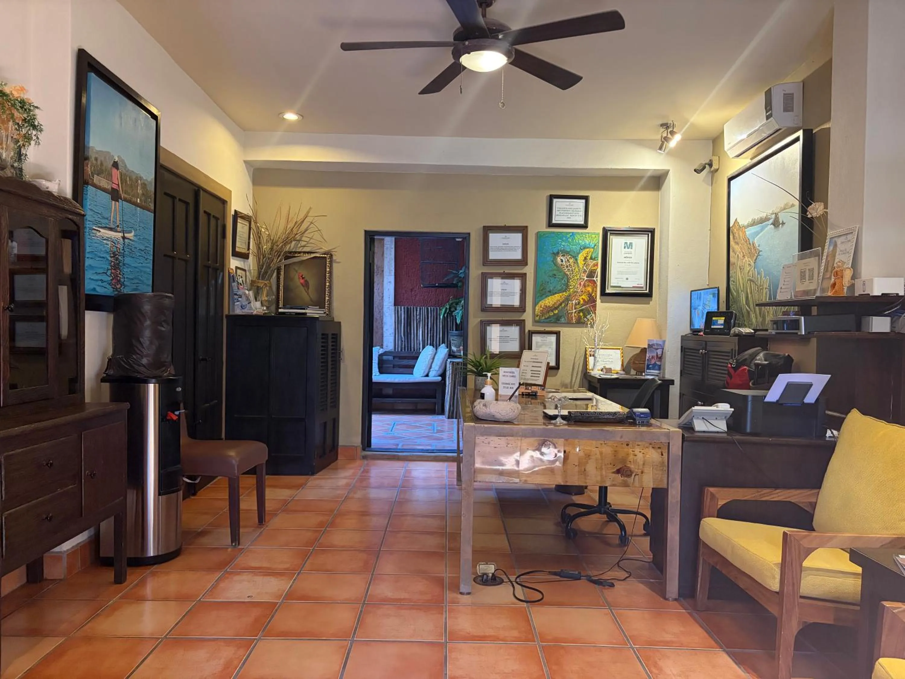 Lobby or reception in Posada del Cortes