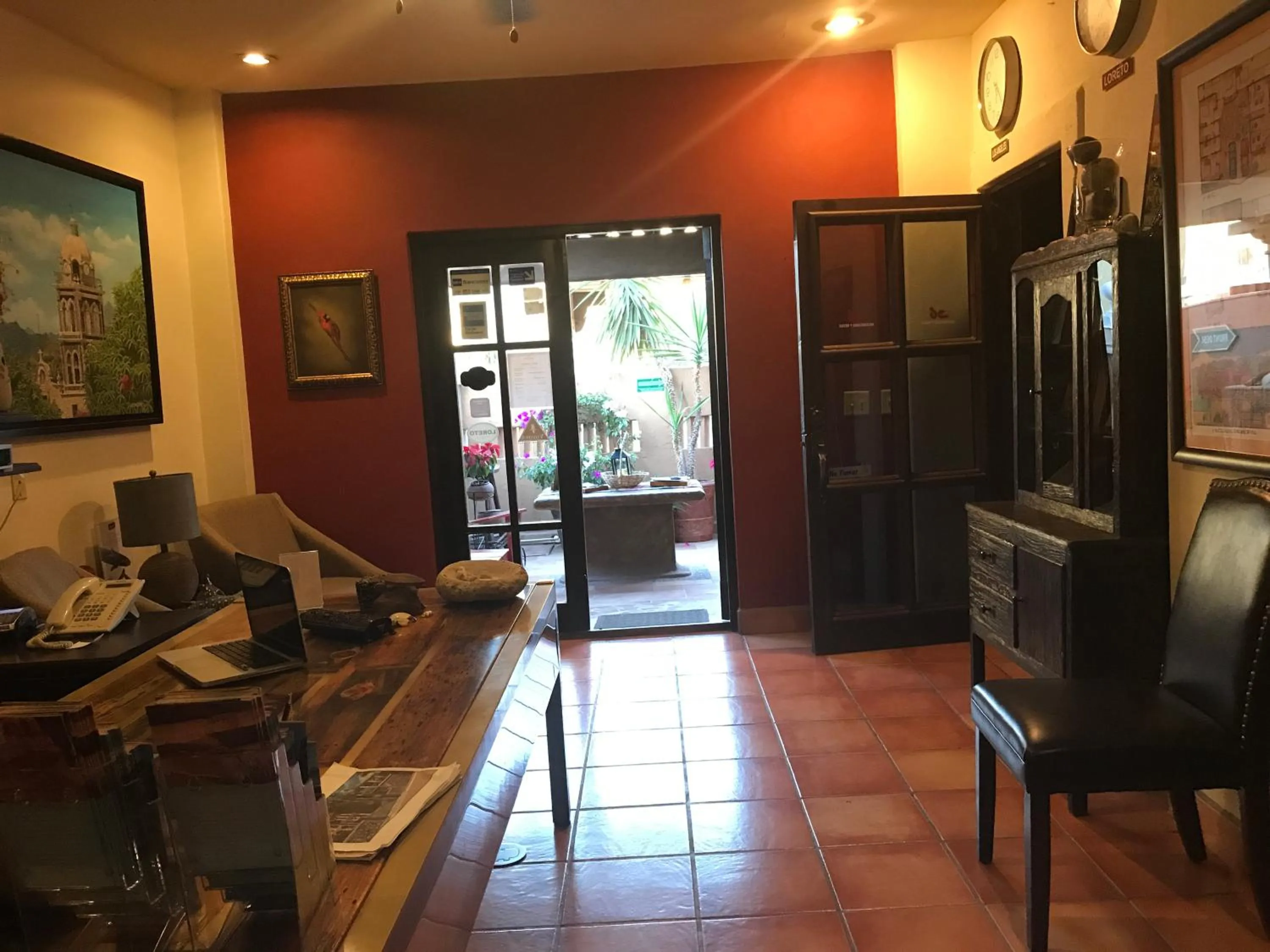 Seating area in Posada del Cortes
