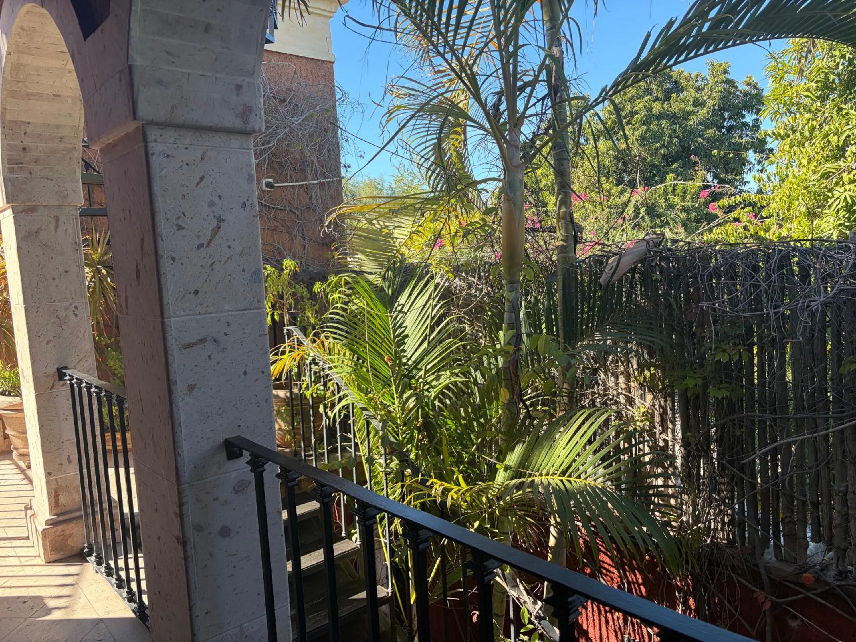 Garden view in Posada del Cortes
