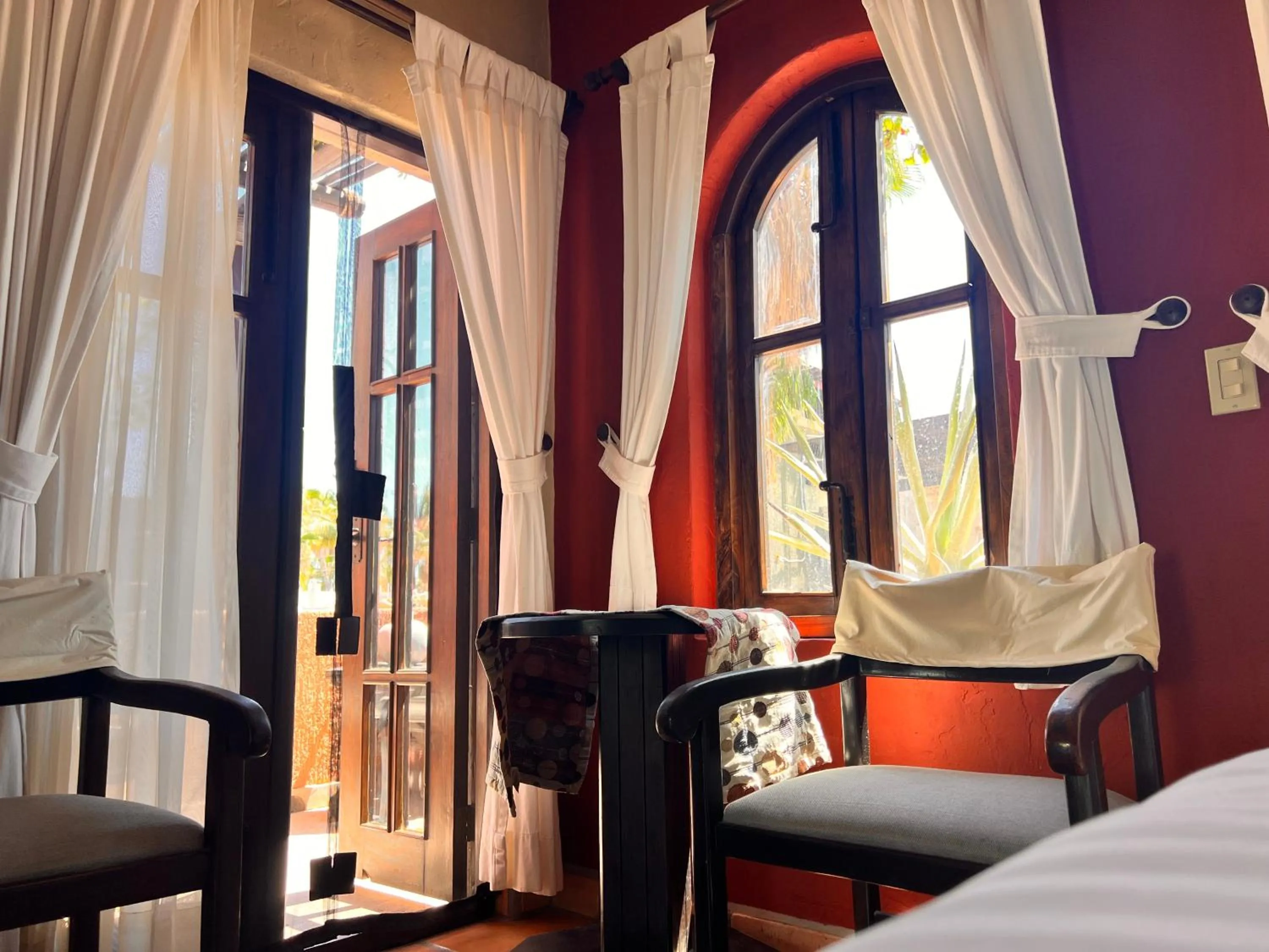 Balcony/Terrace, Bed in Posada del Cortes