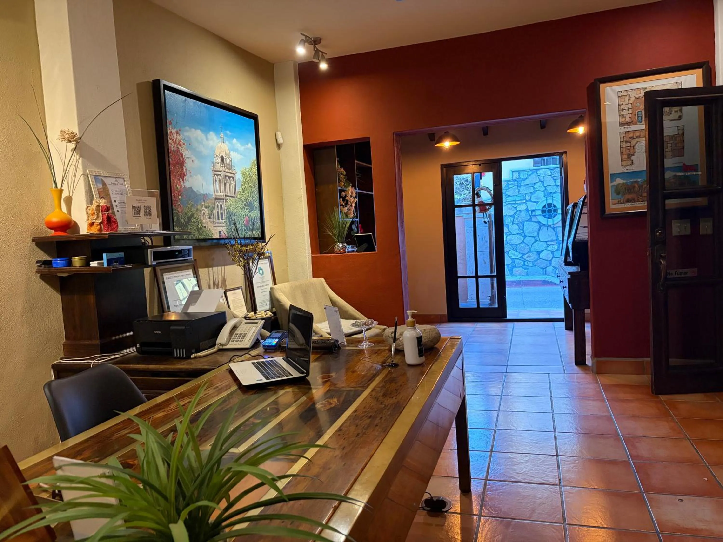 Lobby or reception in Posada del Cortes
