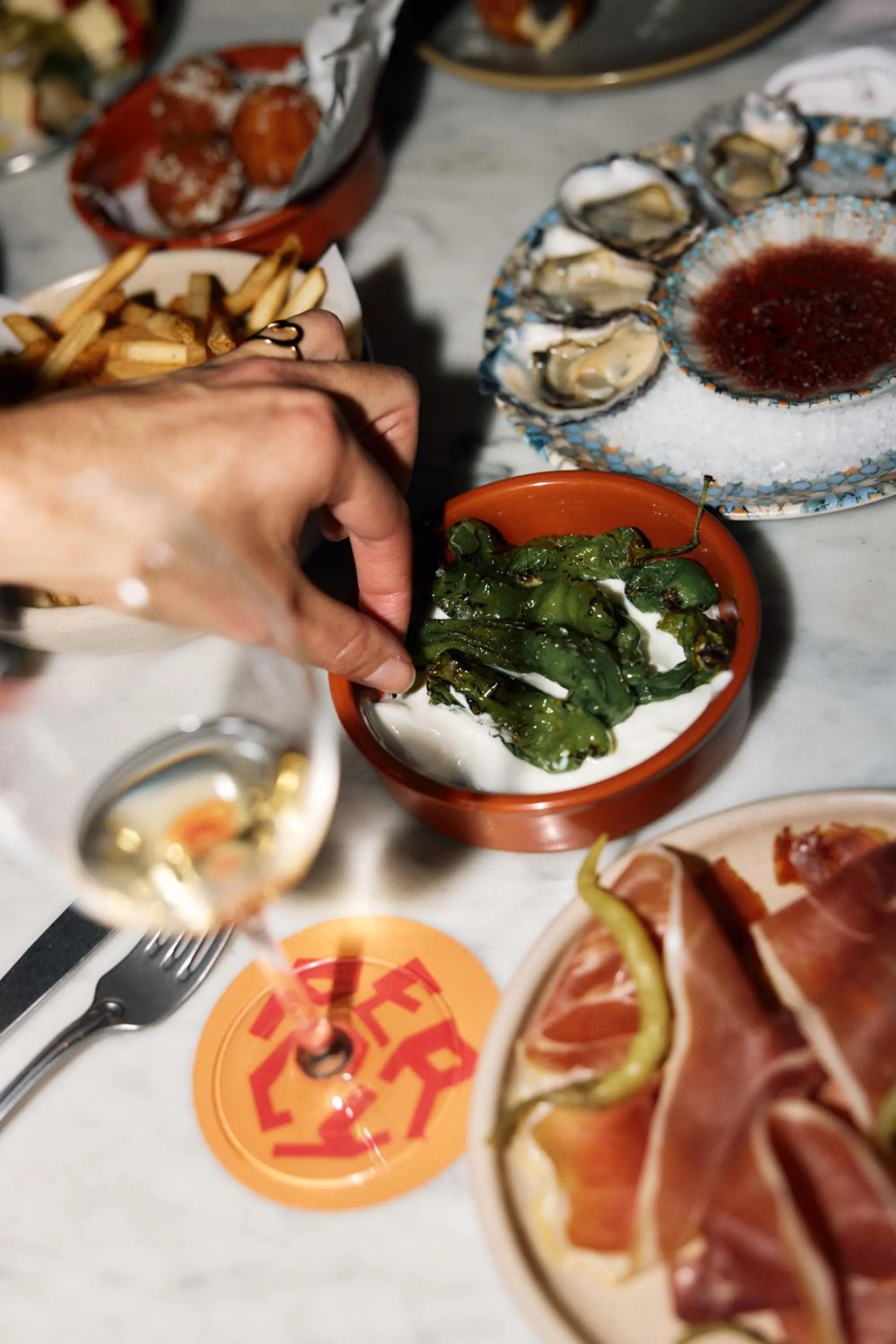 Food and drinks in Hotel Woolstore 1888, Sydney - Handwritten Collection