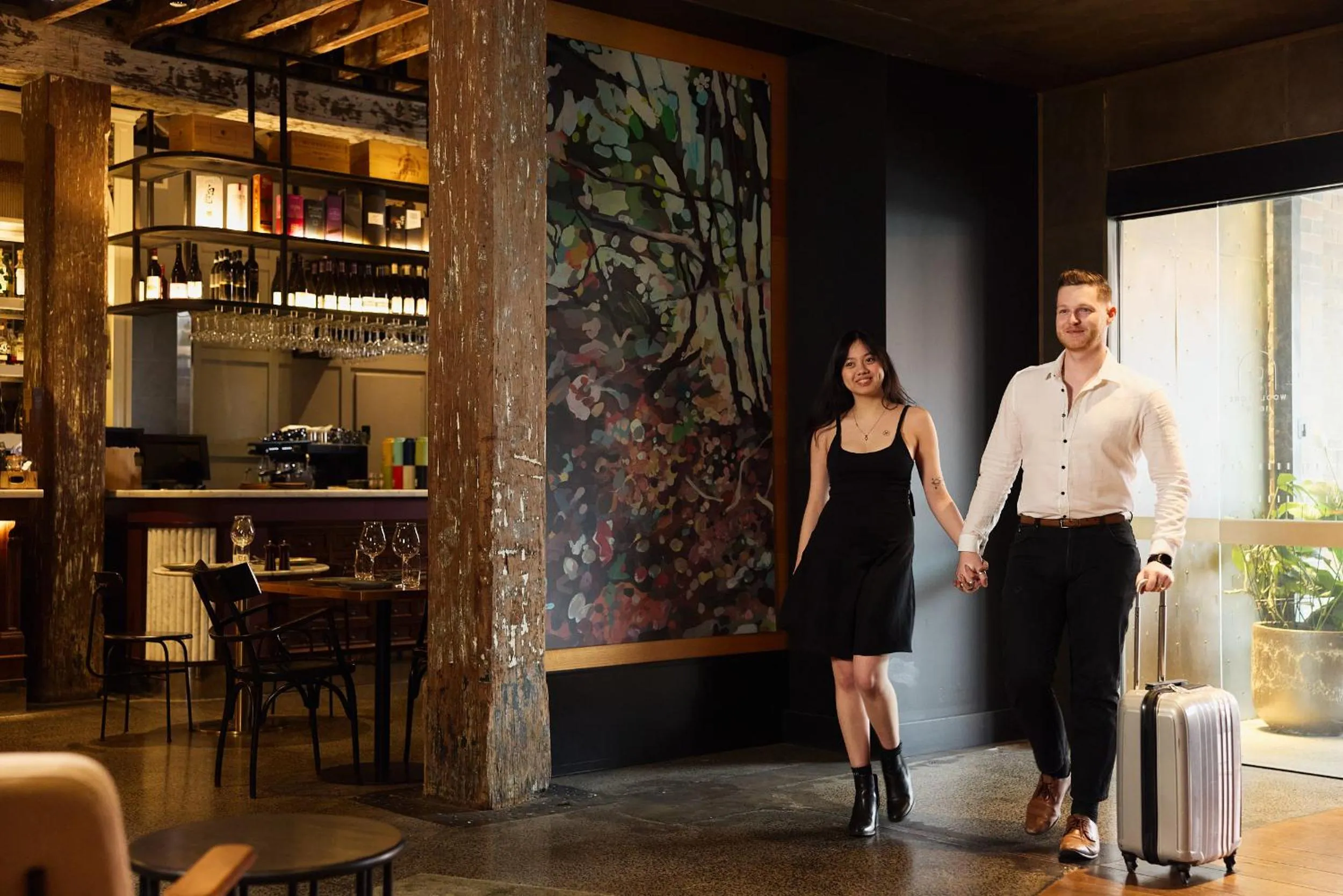 Lobby or reception in Hotel Woolstore 1888, Sydney - Handwritten Collection
