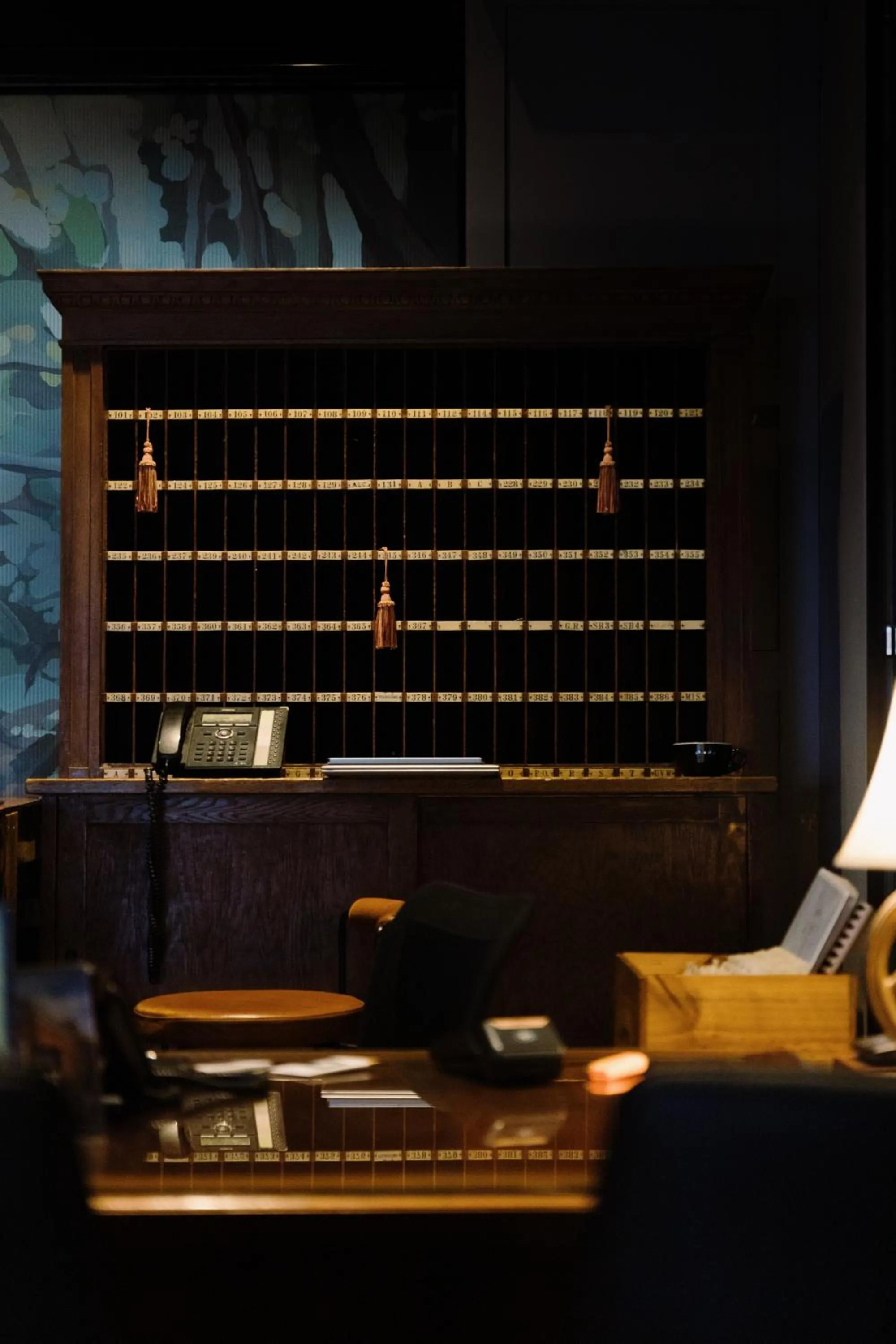 Lobby or reception in Hotel Woolstore 1888, Sydney - Handwritten Collection