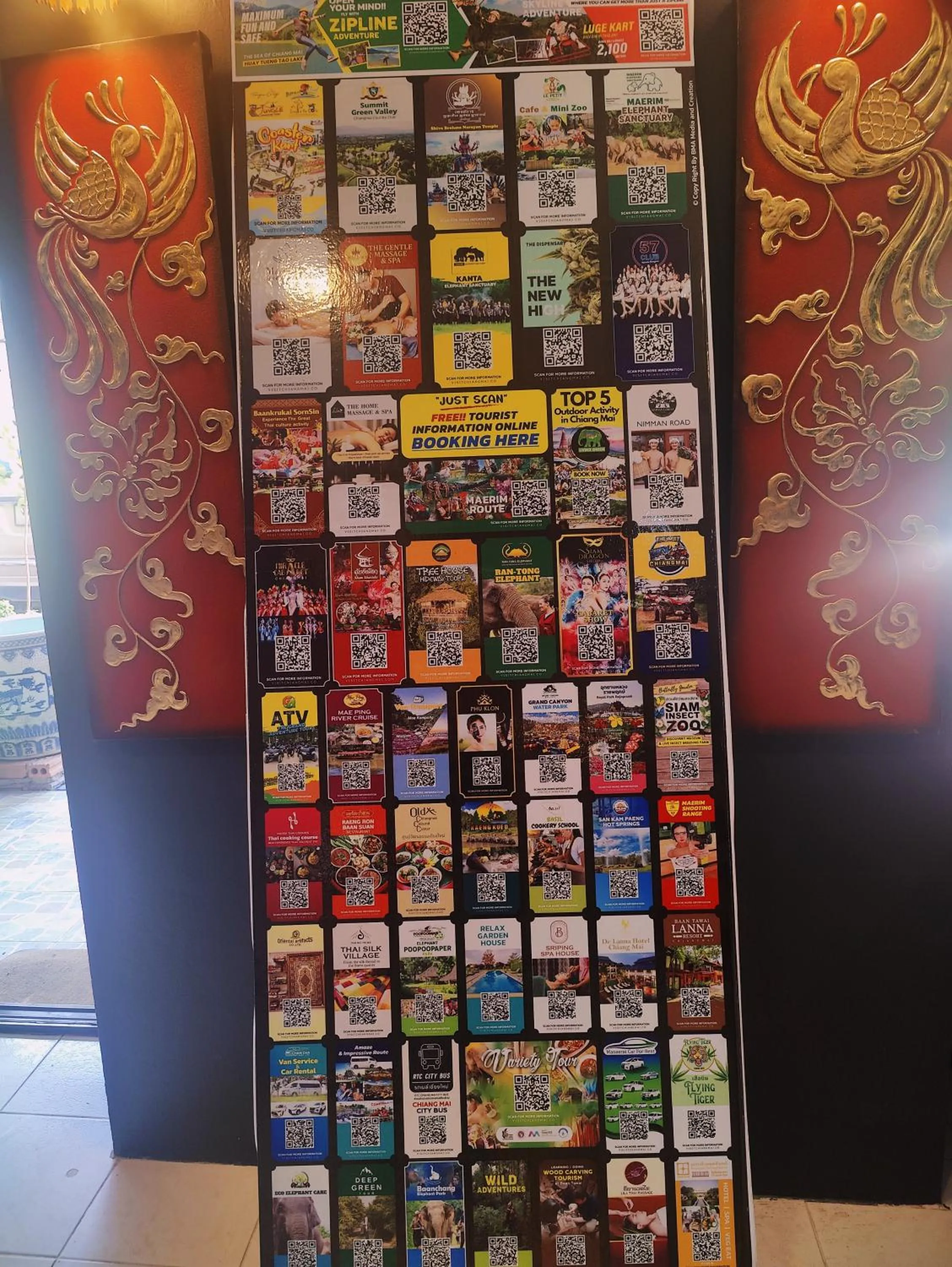 Lobby or reception in Panda House Chiang Mai