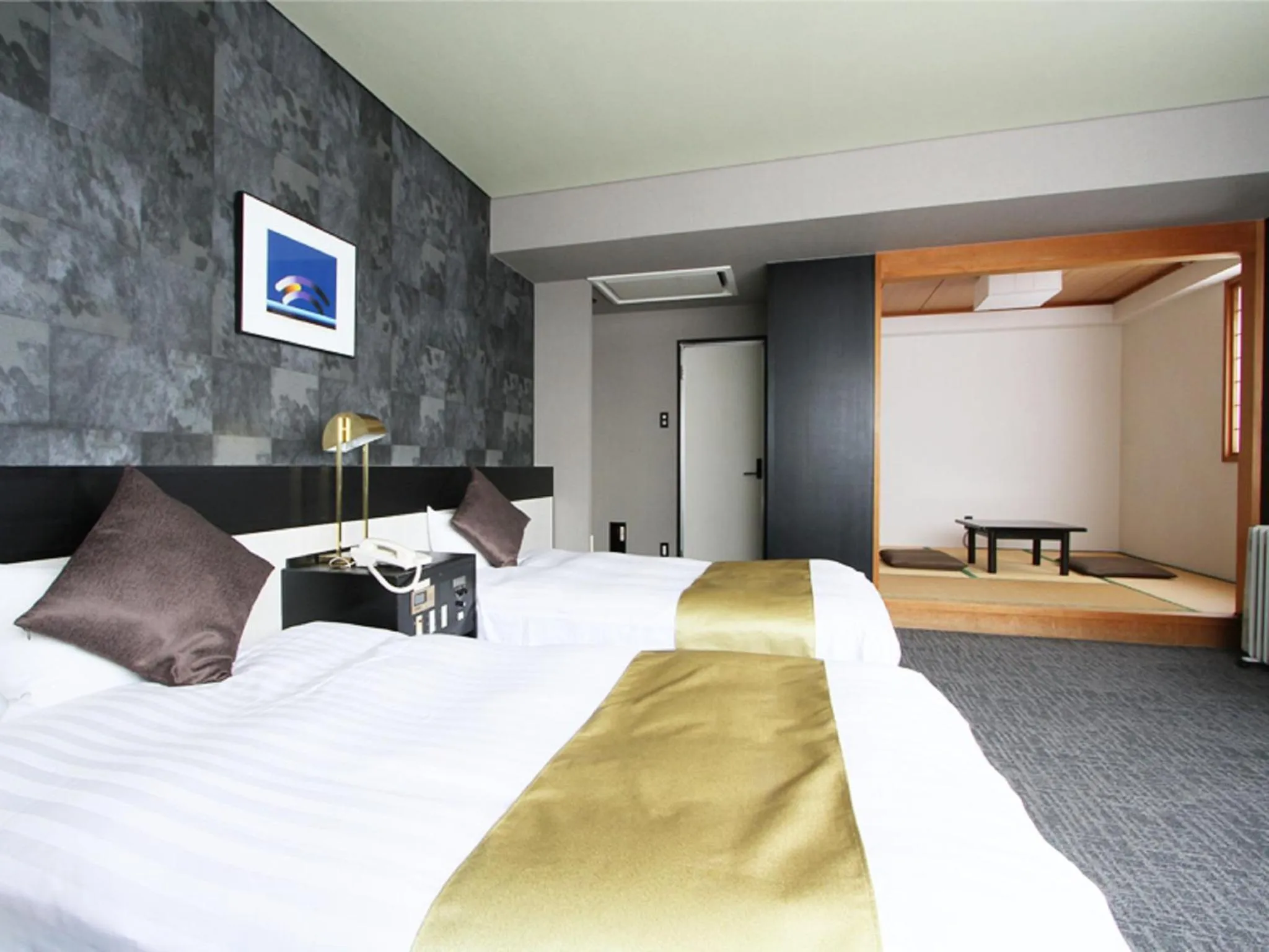 Photo of the whole room, Bed in Hotel AreaOne Chitose