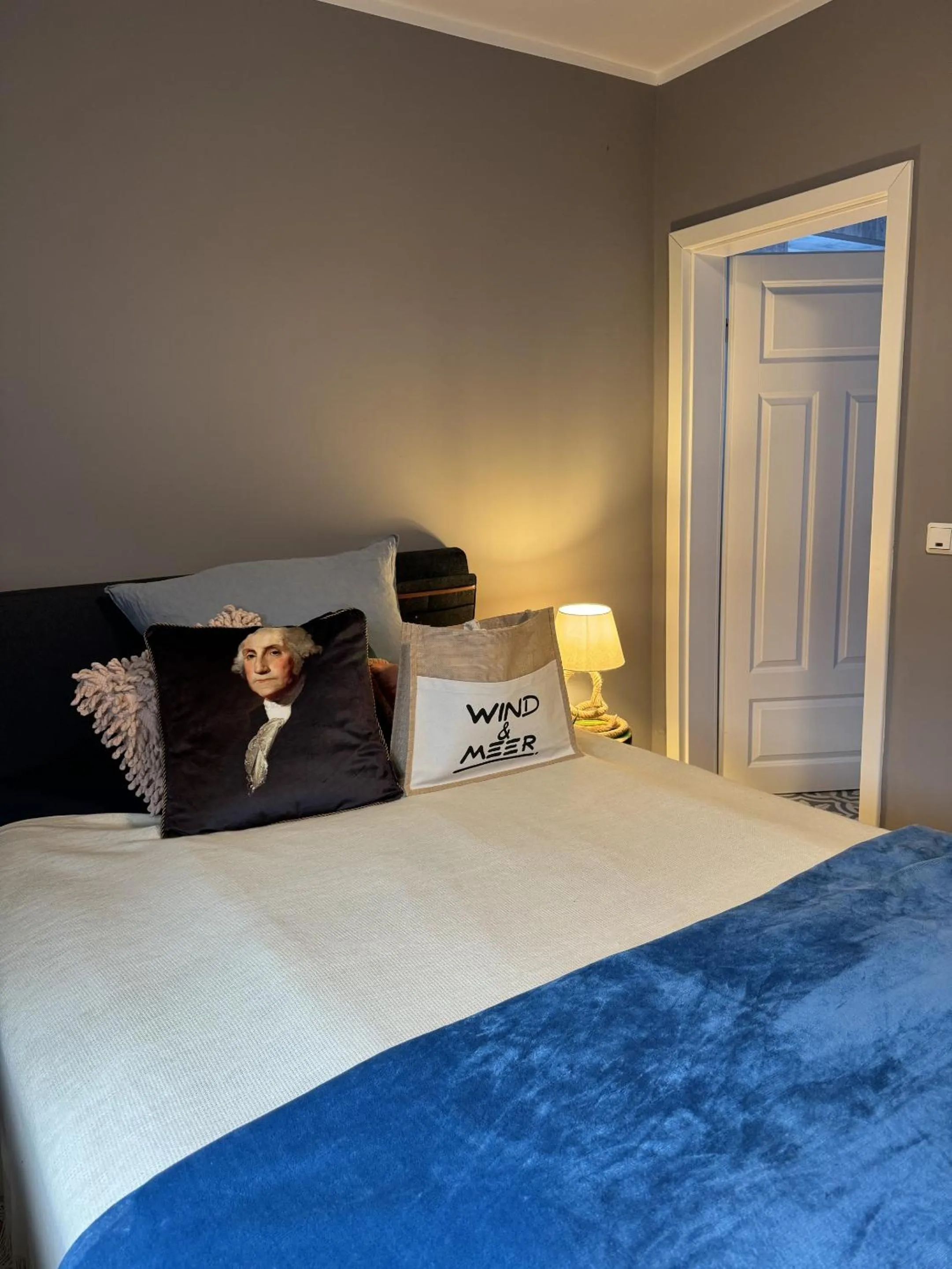 Bedroom, Bed in Gästehaus Wind und Meer